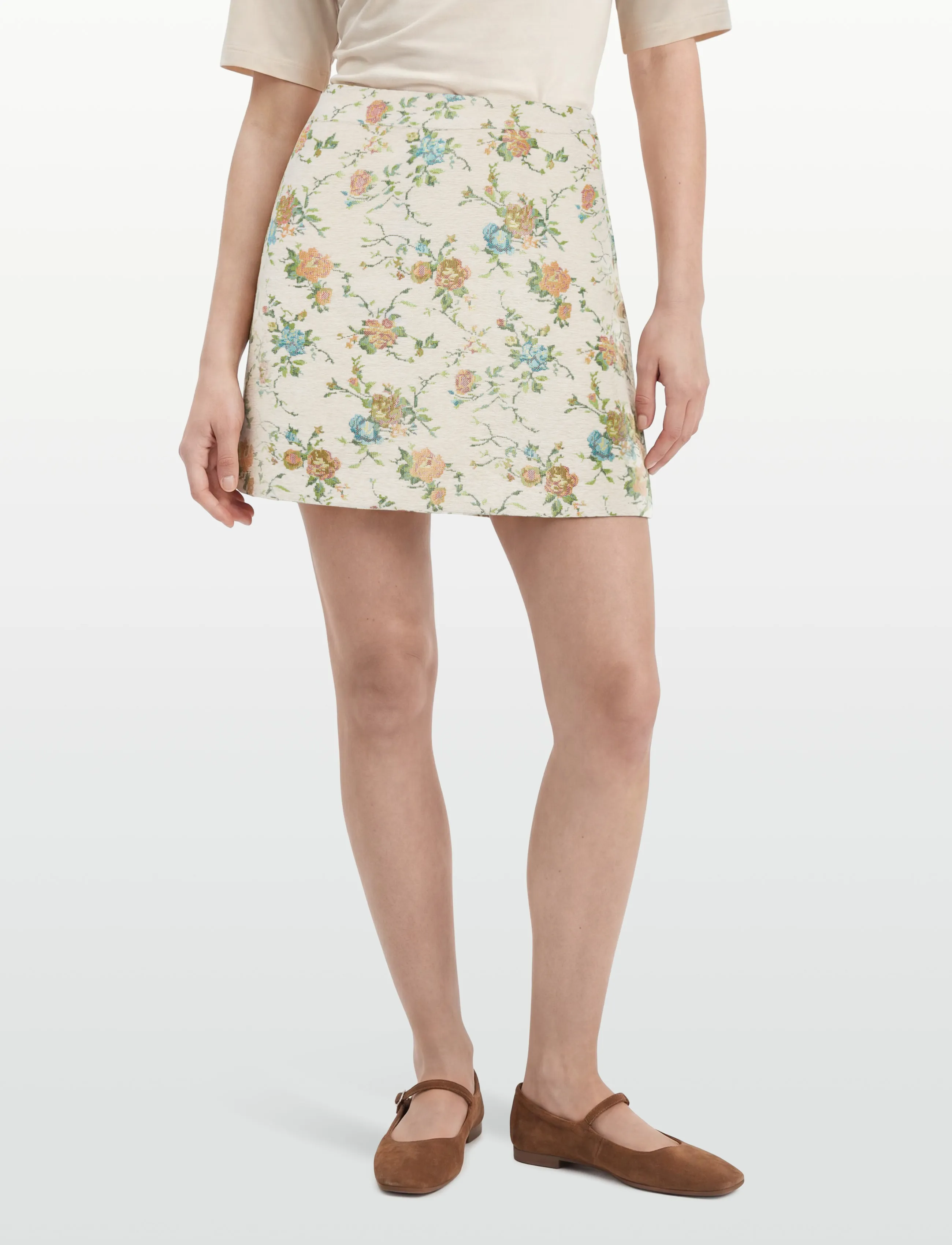Nümph - NUHARPA SKIRT - short skirts - whitecap gray - 4