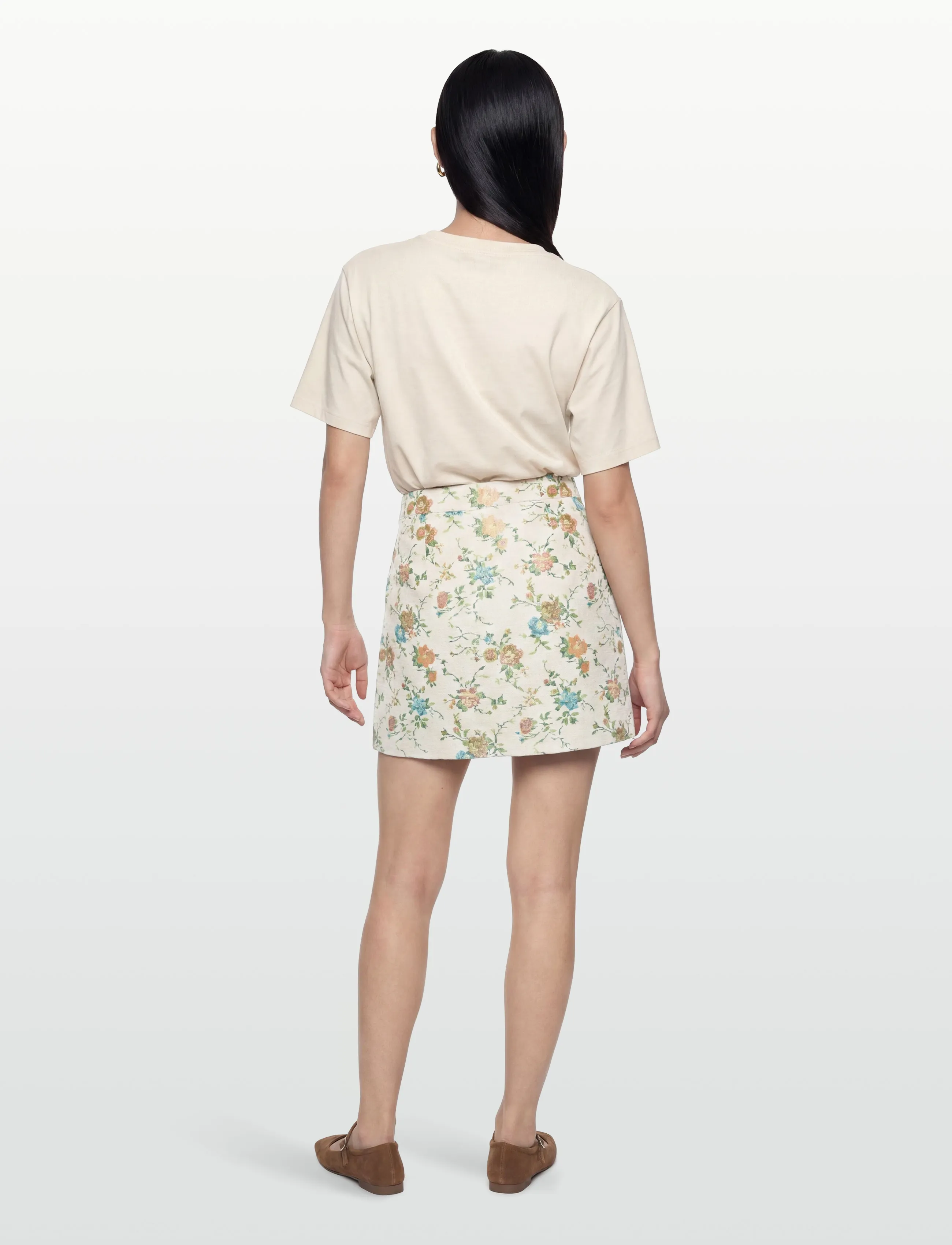 Nümph - NUHARPA SKIRT - short skirts - whitecap gray - 5