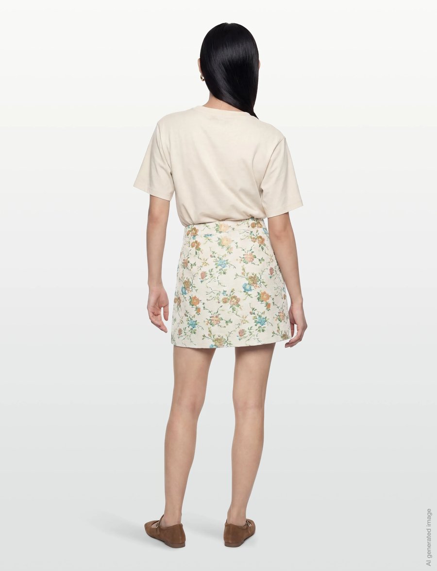 Nümph - NUHARPA SKIRT - kurze röcke - whitecap gray - 5