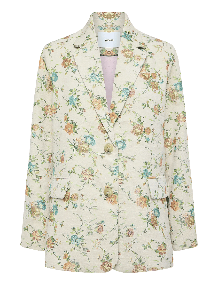 Nümph - NUHARPA OVERSIZE BLAZER - einreihige blazer - whitecap gray - 0