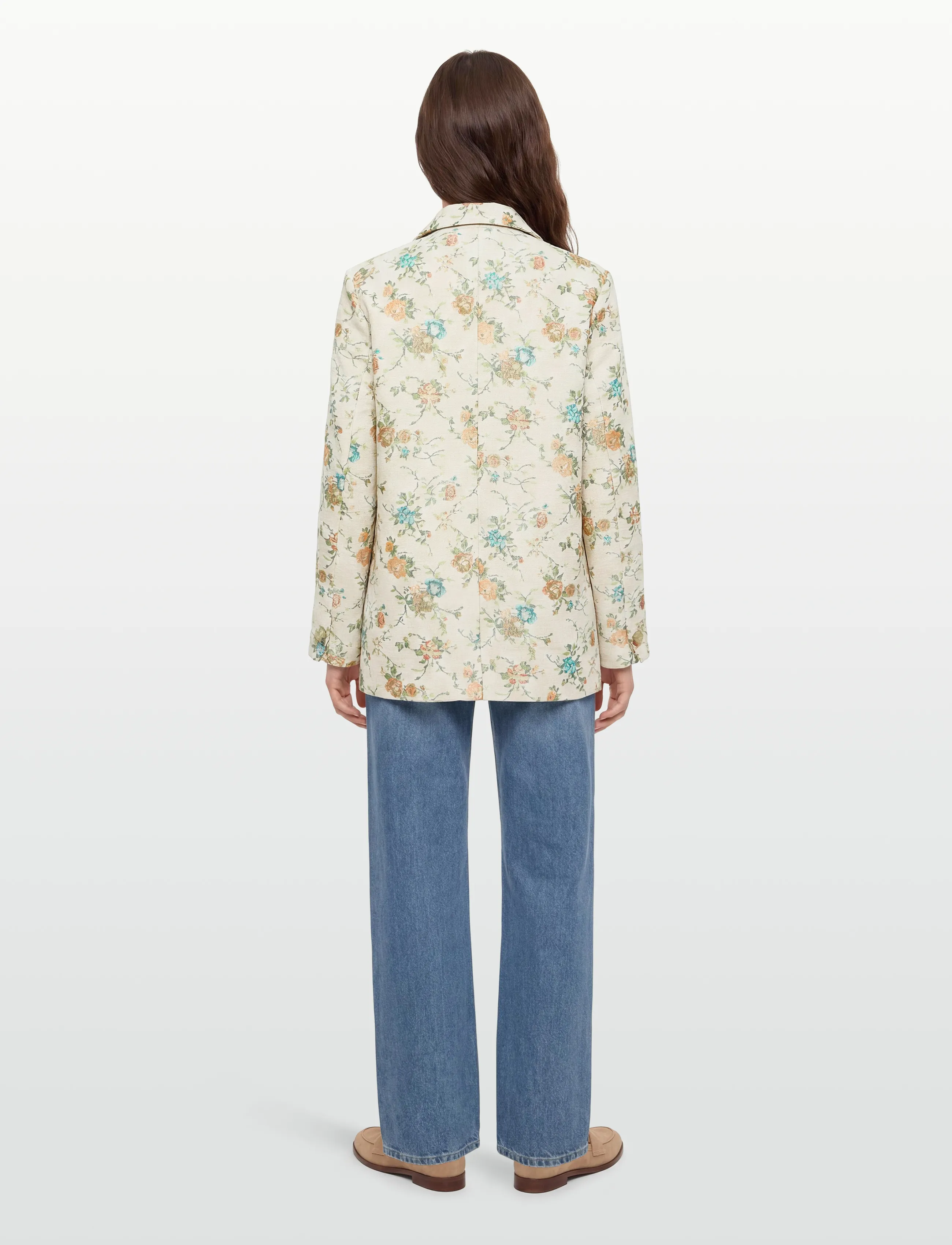 Nümph - NUHARPA  OVERSIZE BLAZER - Üherealised pintsakud - whitecap gray - 4