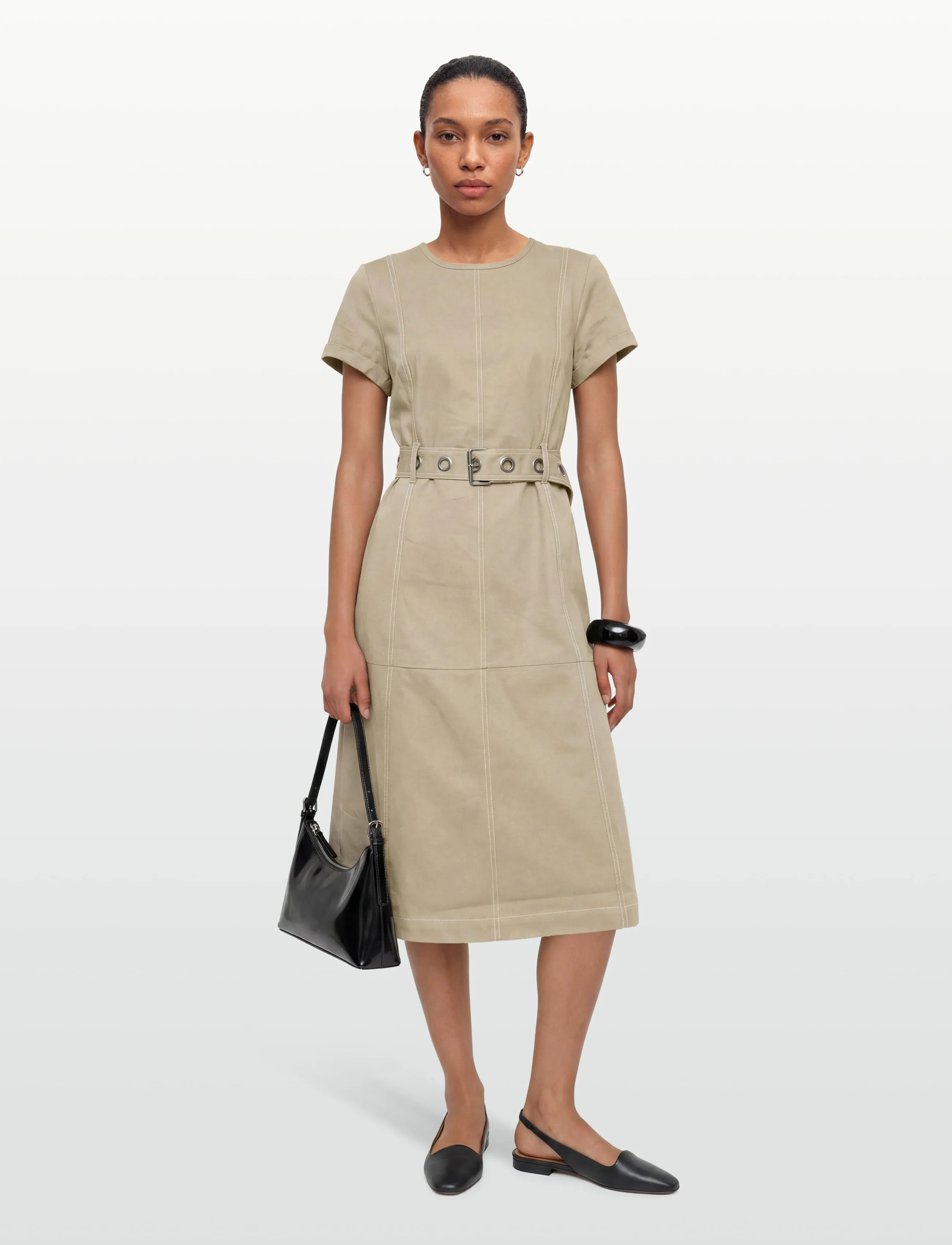Nümph NUHILME DRESS - Kleidid - SILVER MINK / beige