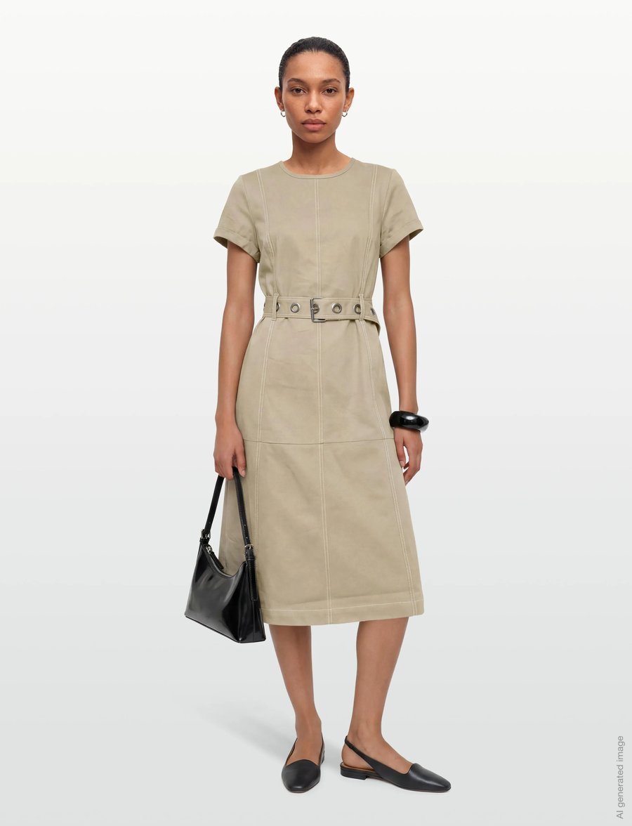 Nümph - NUHILME DRESS - kurze kleider - silver mink - 0