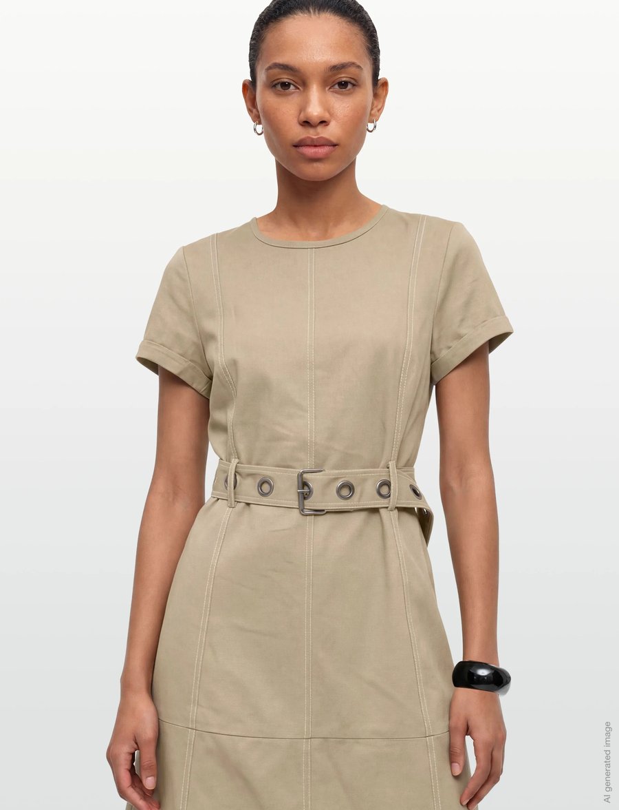 Nümph - NUHILME DRESS - kurze kleider - silver mink - 3