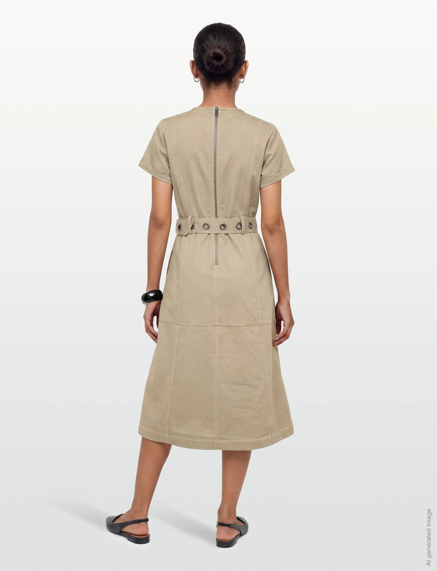 Nümph - NUHILME DRESS - kurze kleider - silver mink - 4