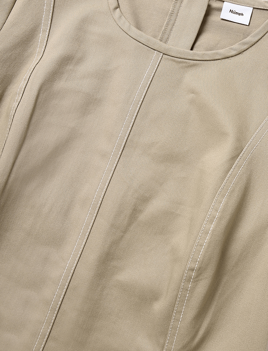 Nümph - NUHILME DRESS - kurze kleider - silver mink - 2