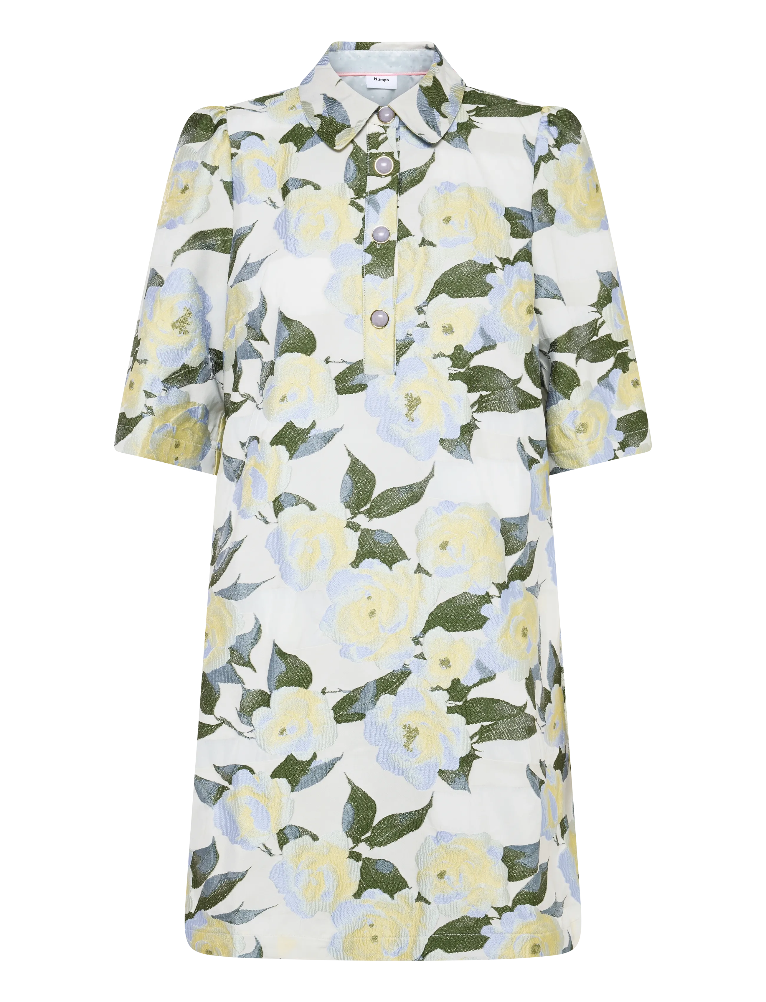 Nümph NUJACKY DRESS - Minikleidid - FLOATY BLUE / cream