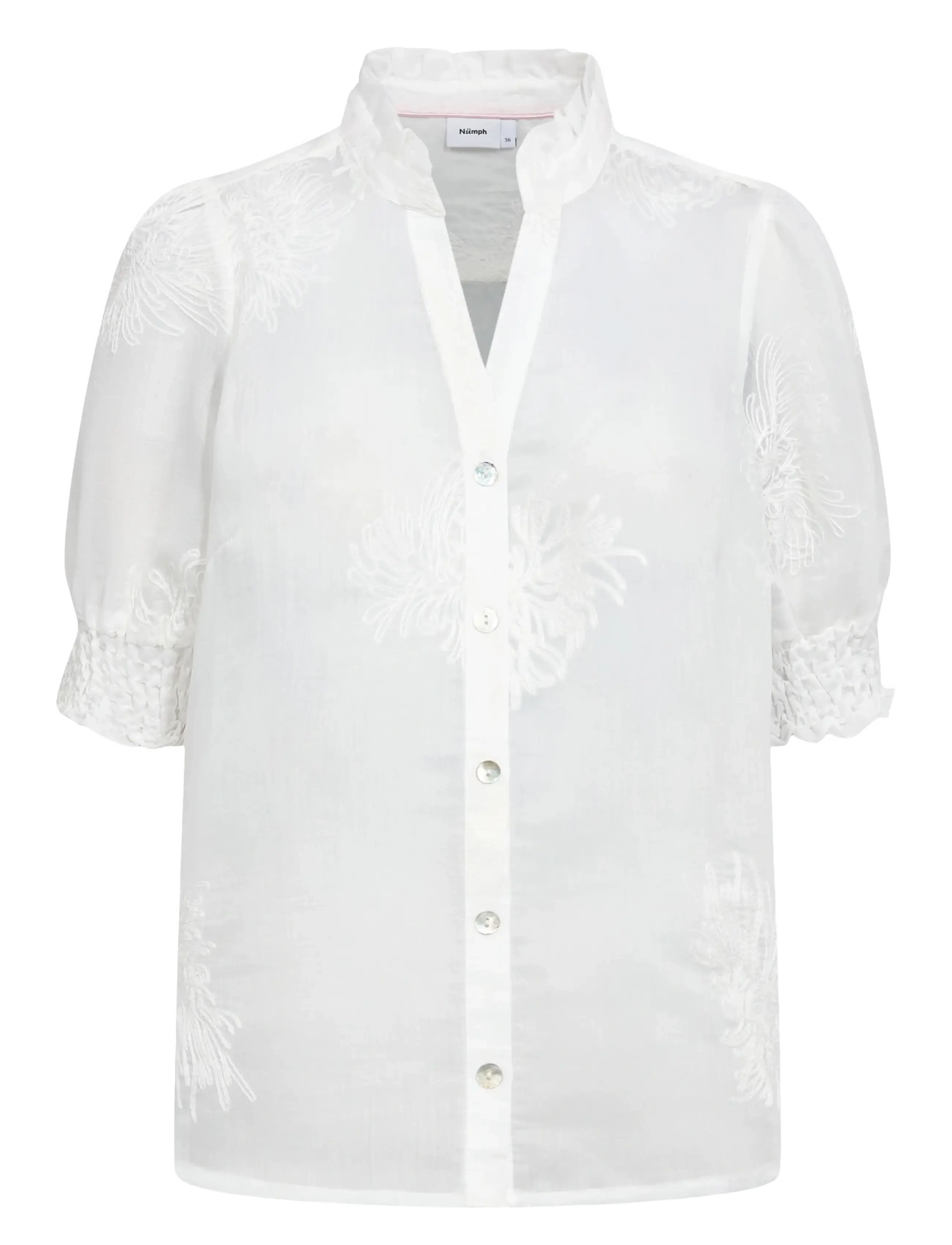Nümph NUKENTRA SHIRT - Vêtements - BRIGHT WHITE / white