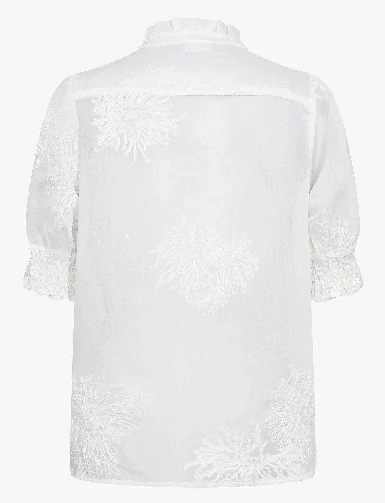 Nümph - NUKENTRA SHIRT - kortærmede skjorter - bright white - 1