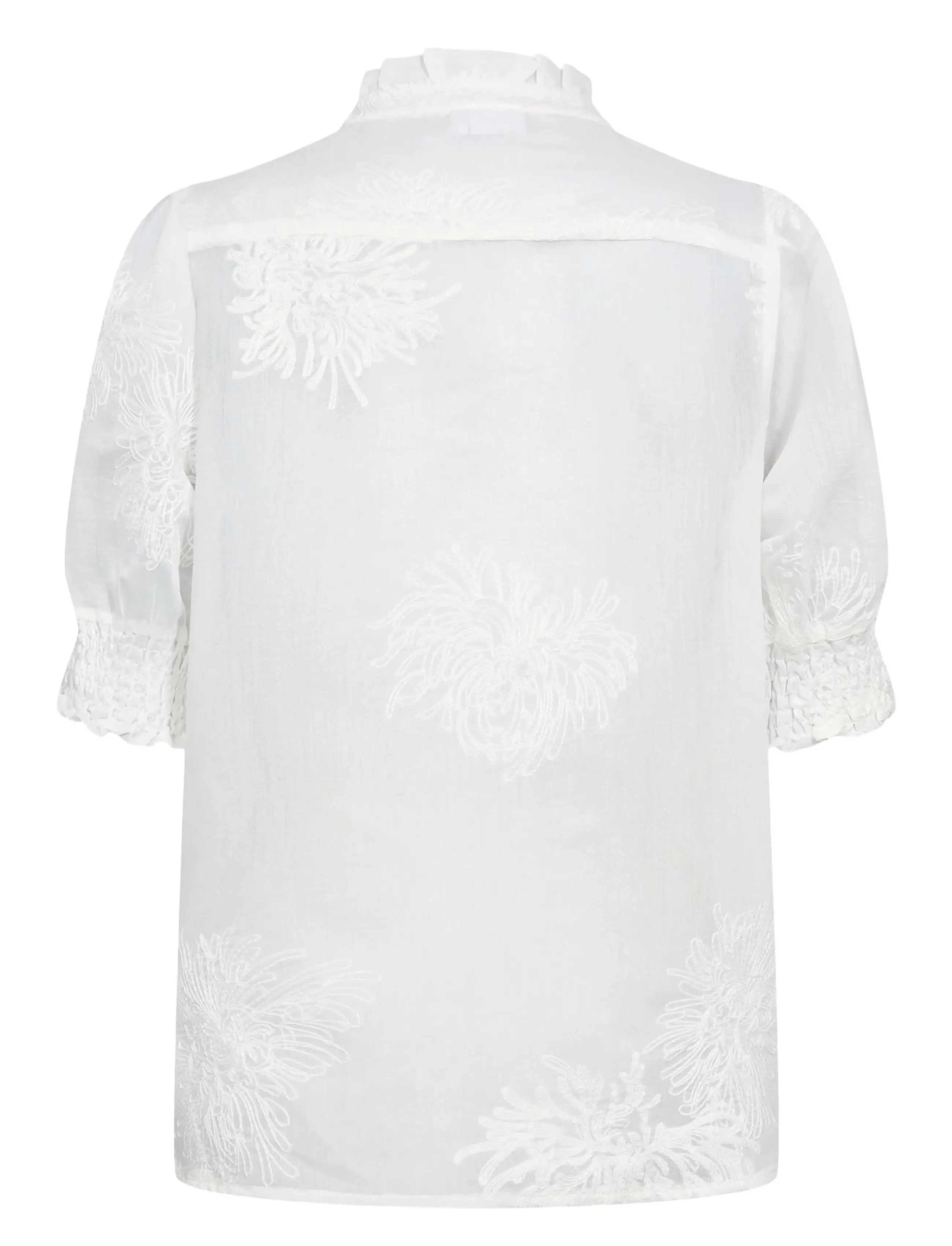 Nümph - NUKENTRA SHIRT - kortärmade skjortor - bright white - 1