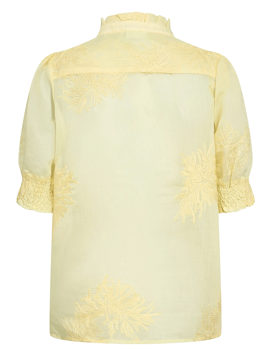 Nümph - NUKENTRA SHIRT - lühikeste varrukatega särgid - popcorn - 1