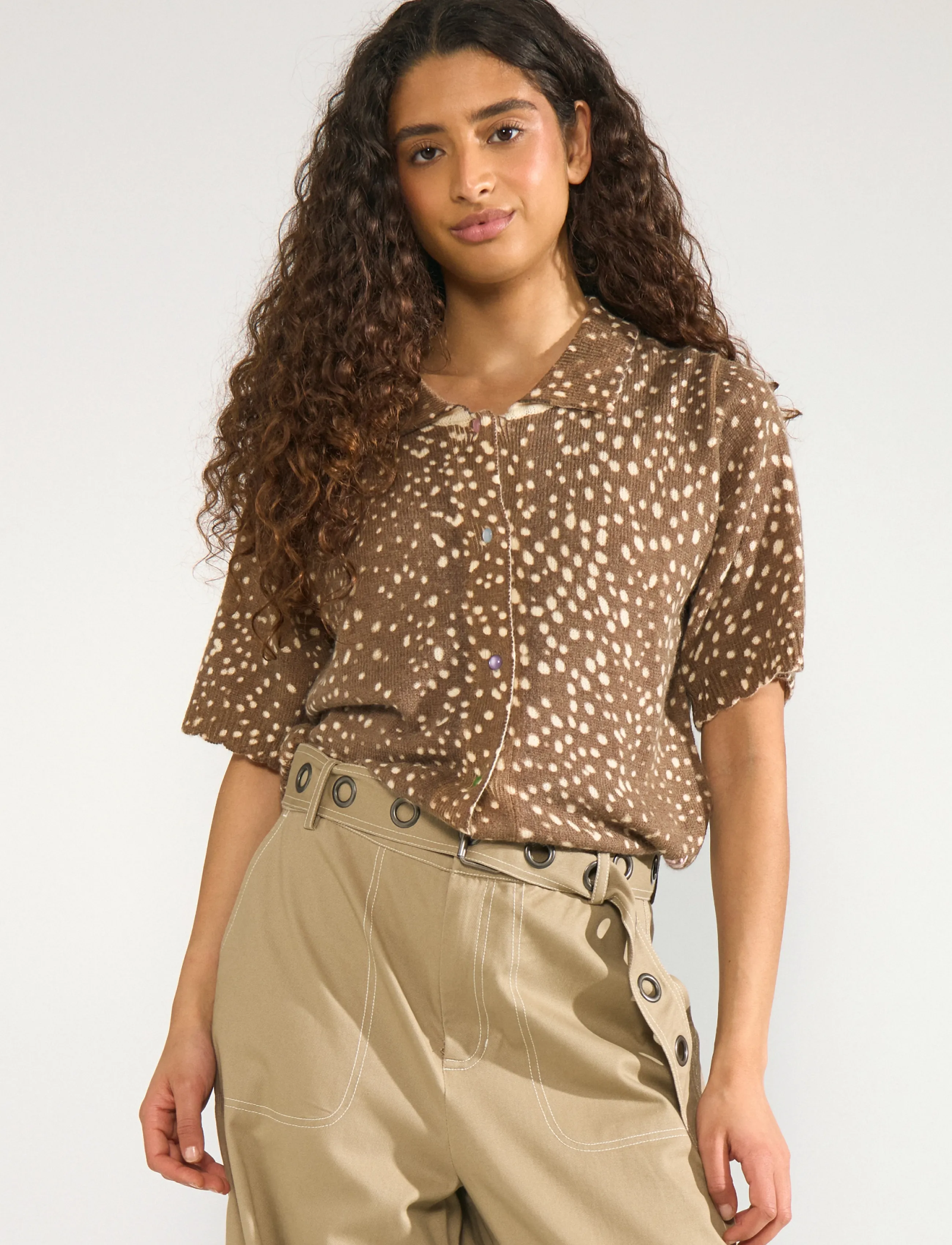 Nümph Nuamilie Cardigan, XL, Brown, Strik > Cardigans, Dame
