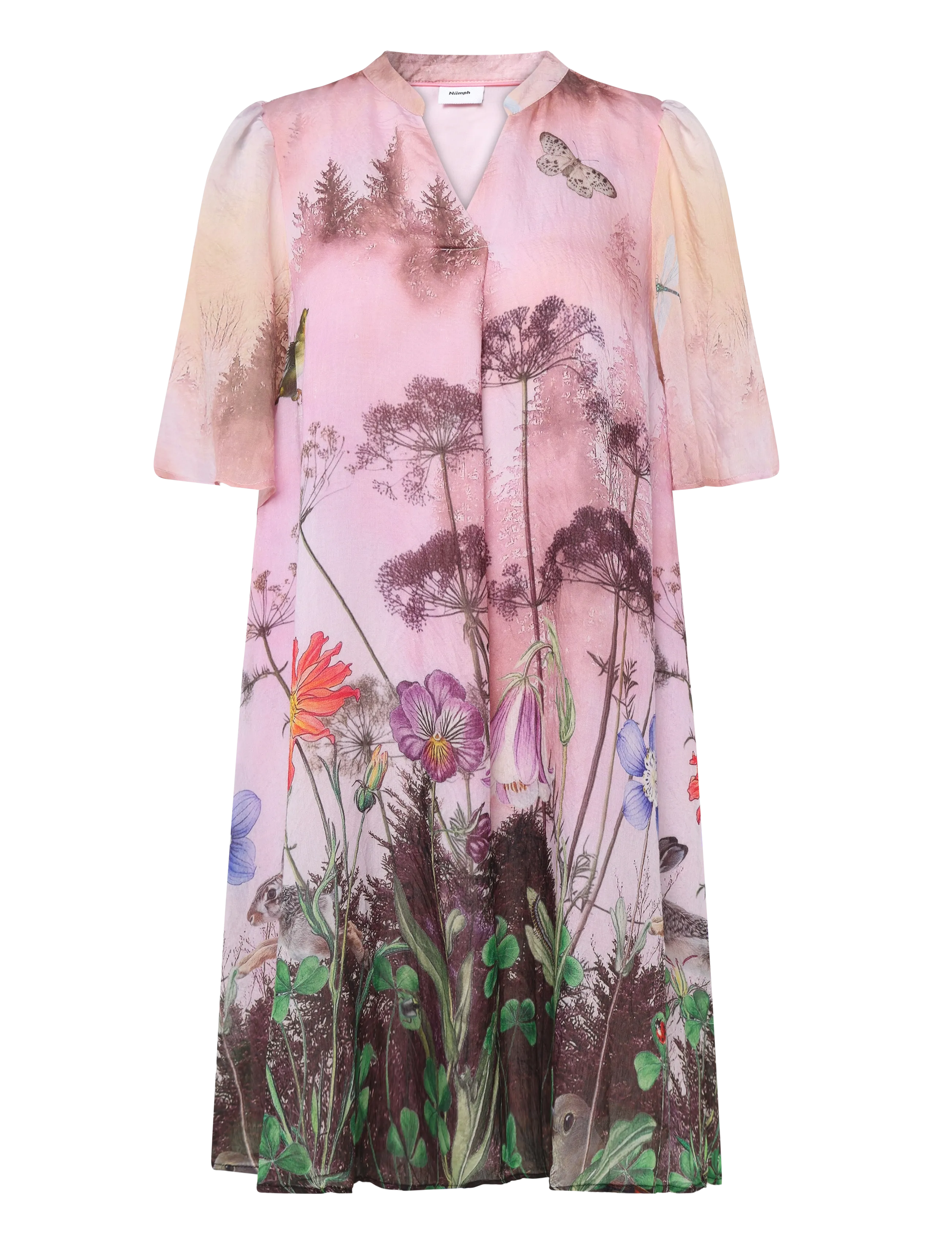 Nümph NUFOREST DRESS - Kleider - PINK LADY / pink/rose