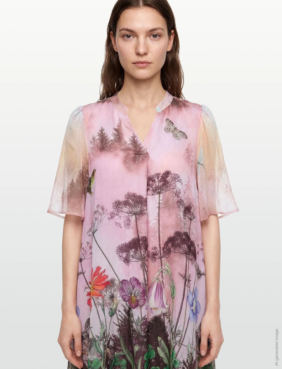 Nümph - NUFOREST DRESS - sommarklänningar - pink lady - 4