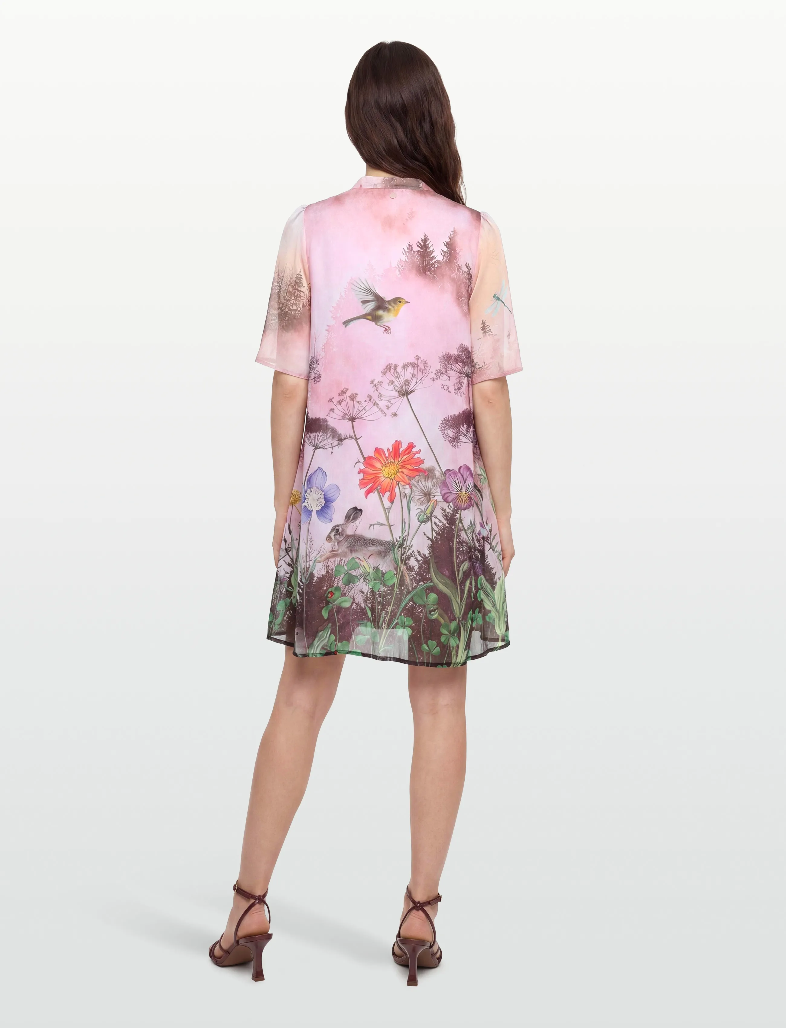 Nümph - NUFOREST DRESS - sommerkjoler - pink lady - 5