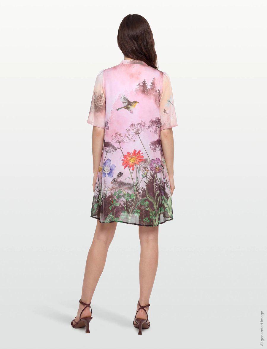 Nümph - NUFOREST DRESS - sommerkjoler - pink lady - 5