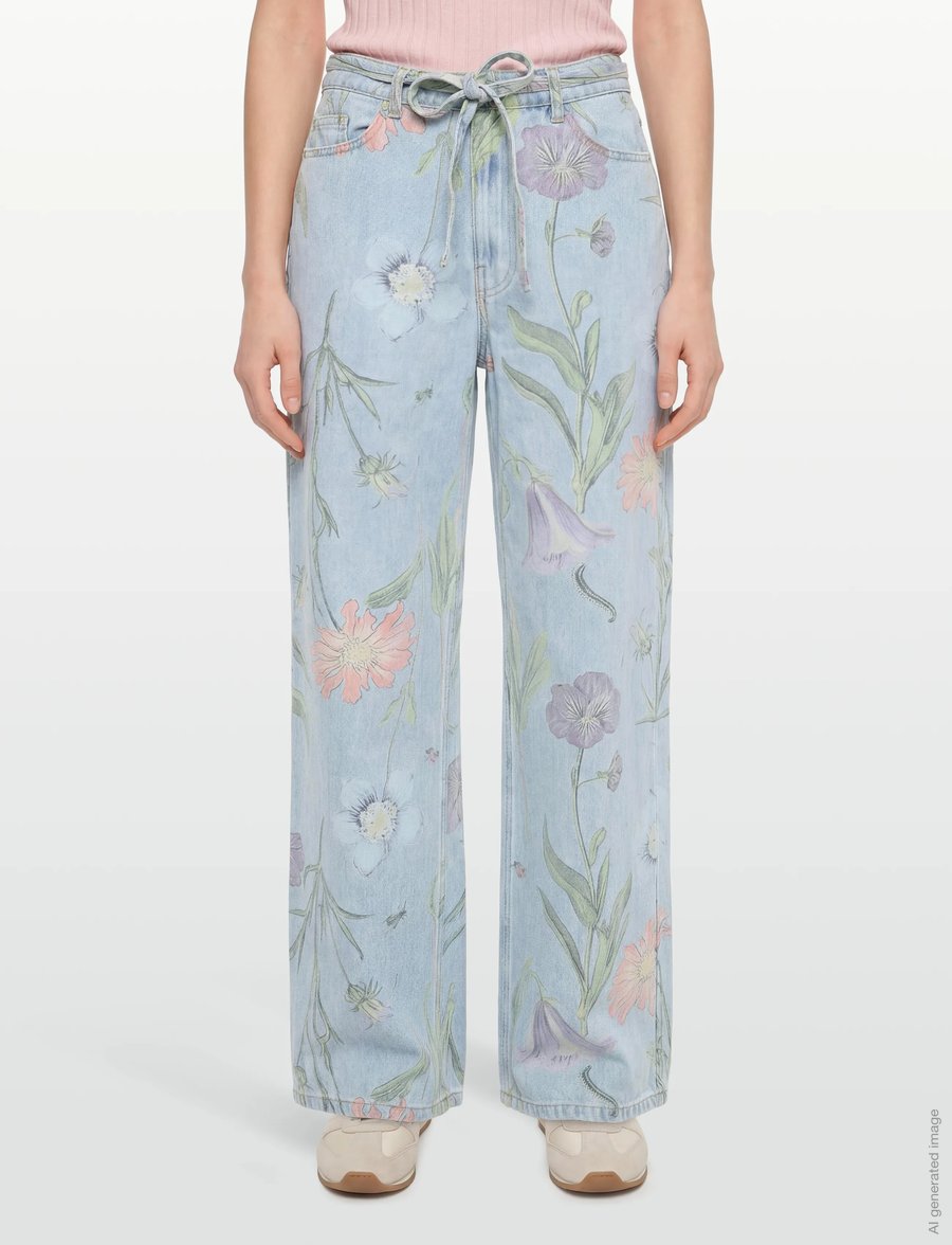 Nümph - NUVERONA HR WIDE JEANS 3010 - vida jeans - light blue denim - 3