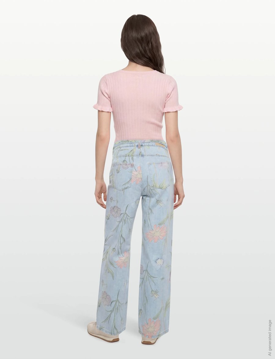 Nümph - NUVERONA HR WIDE JEANS 3010 - vida jeans - light blue denim - 4