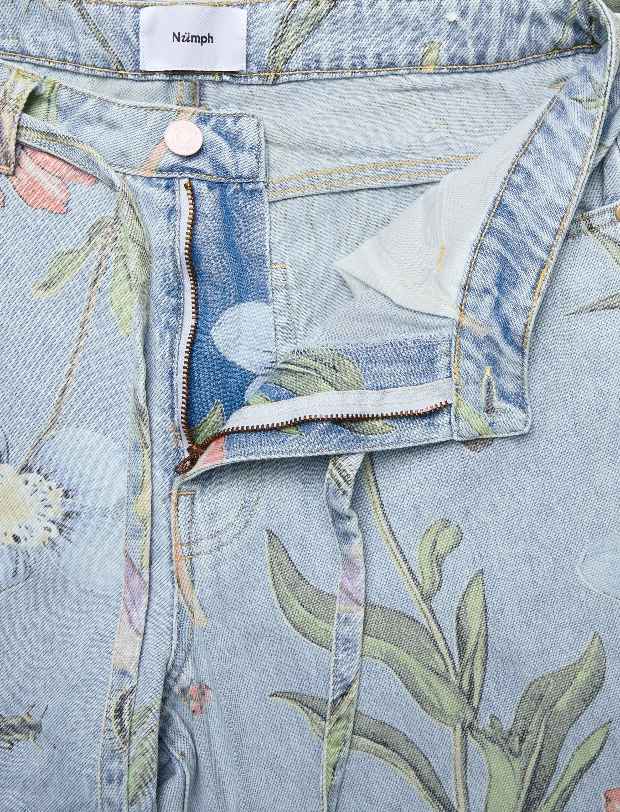 Nümph - NUVERONA HR WIDE JEANS 3010 - light blue denim - 3