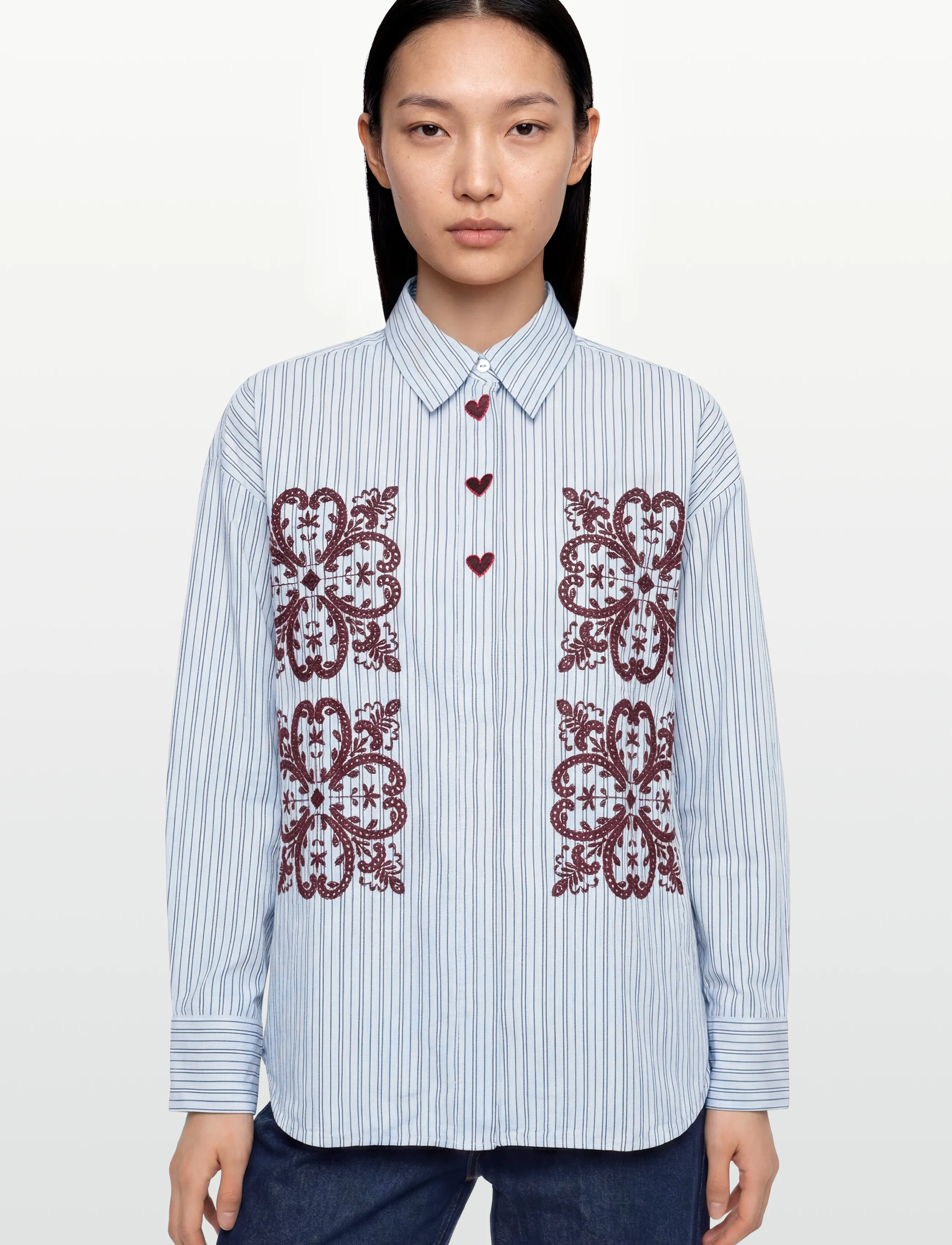 Nümph - NUDITTY SHIRT - krekli ar garām piedurknēm - floaty blue - 3