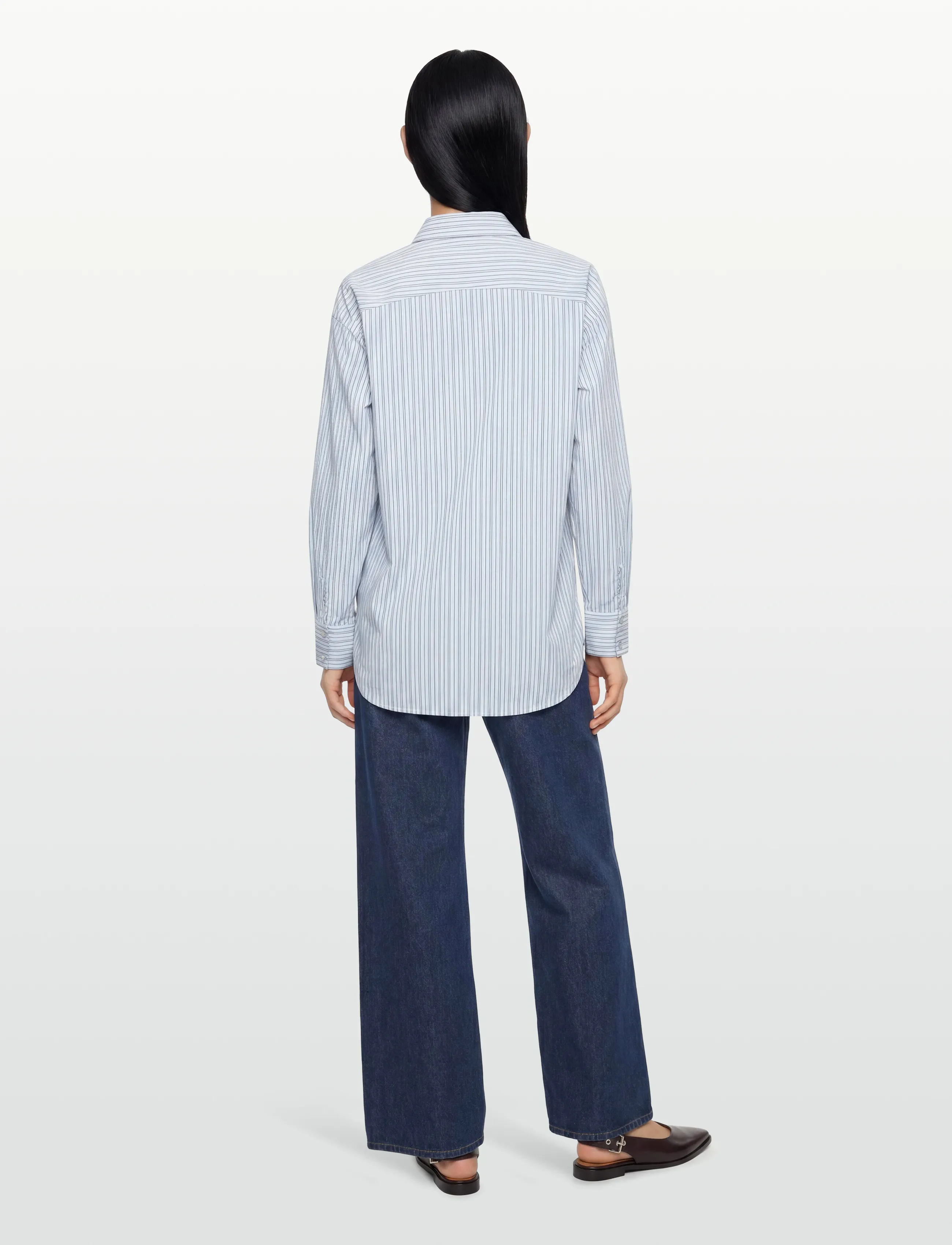 Nümph - NUDITTY SHIRT - krekli ar garām piedurknēm - floaty blue - 4