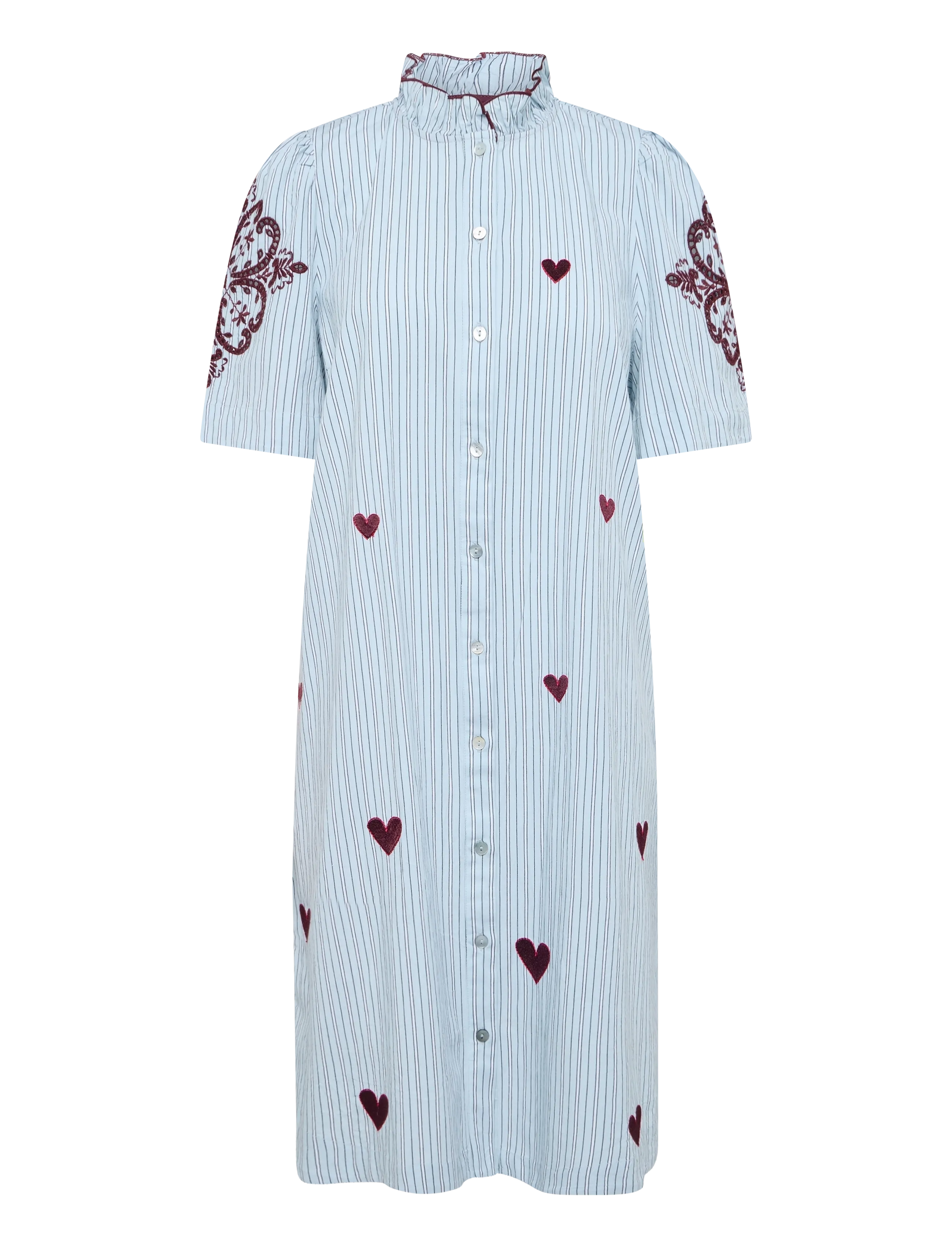 Nümph NUDITTY DRESS - Skjortklänningar - FLOATY BLUE / blue