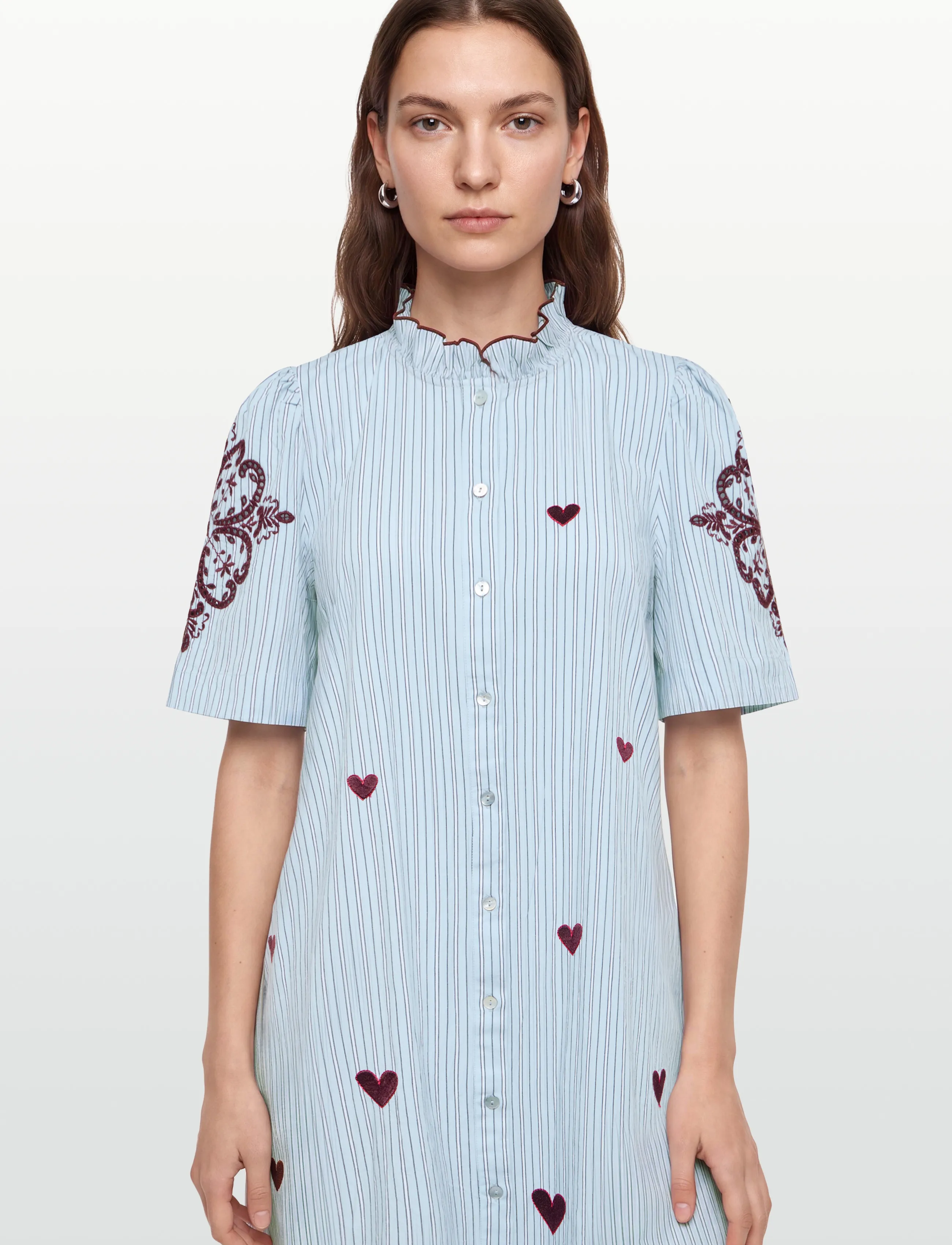 Nümph - NUDITTY DRESS - shirt dresses - floaty blue - 3