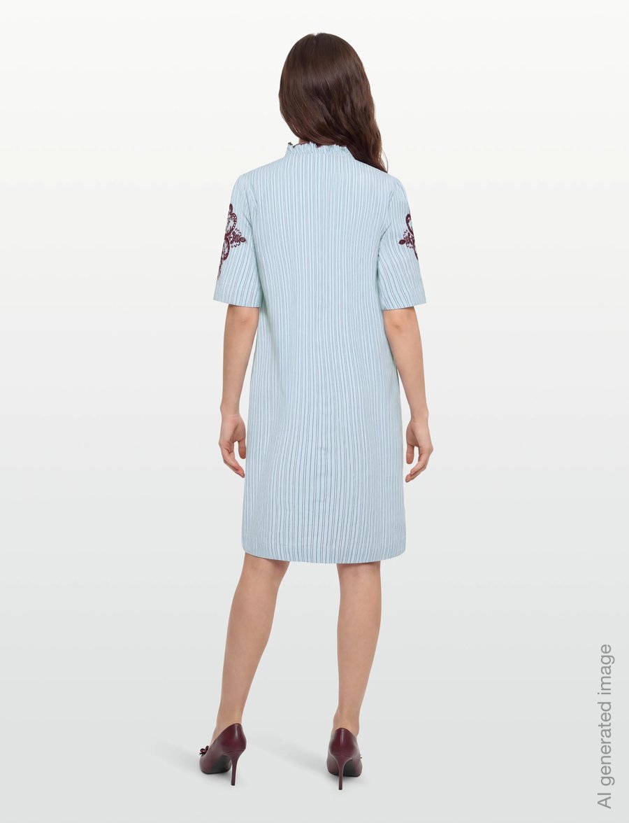 Nümph - NUDITTY DRESS - skjortklänningar - floaty blue - 4