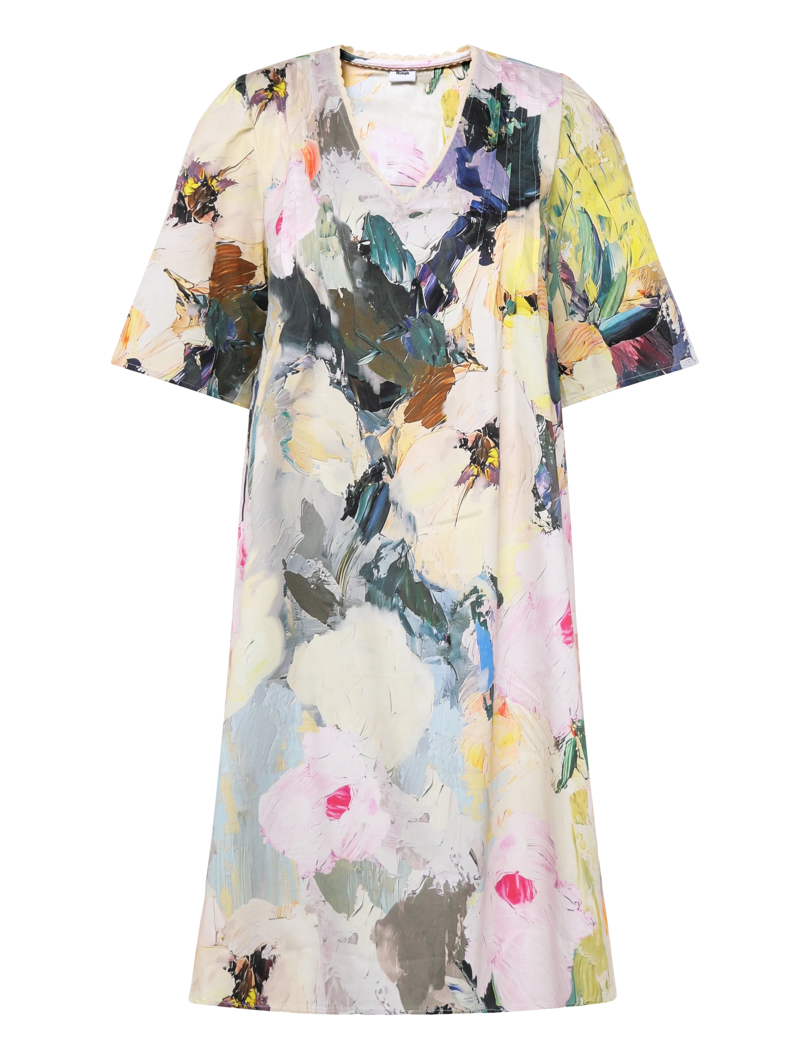 Nümph NUANNALI DRESS - New arrivals - FOREST GREEN / multi