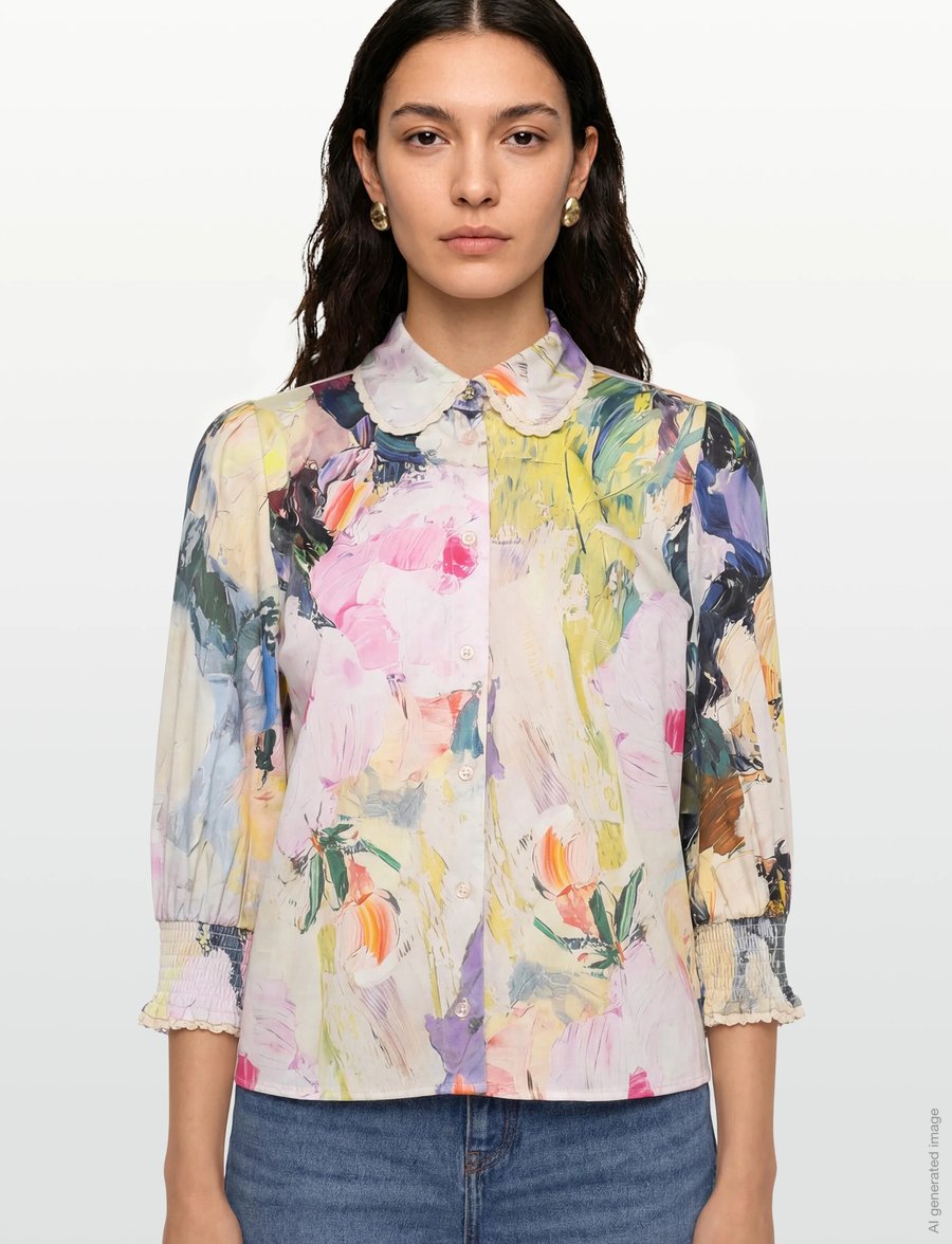 Nümph - NUANNALI SHIRT - langärmlige hemden - forest green - 3