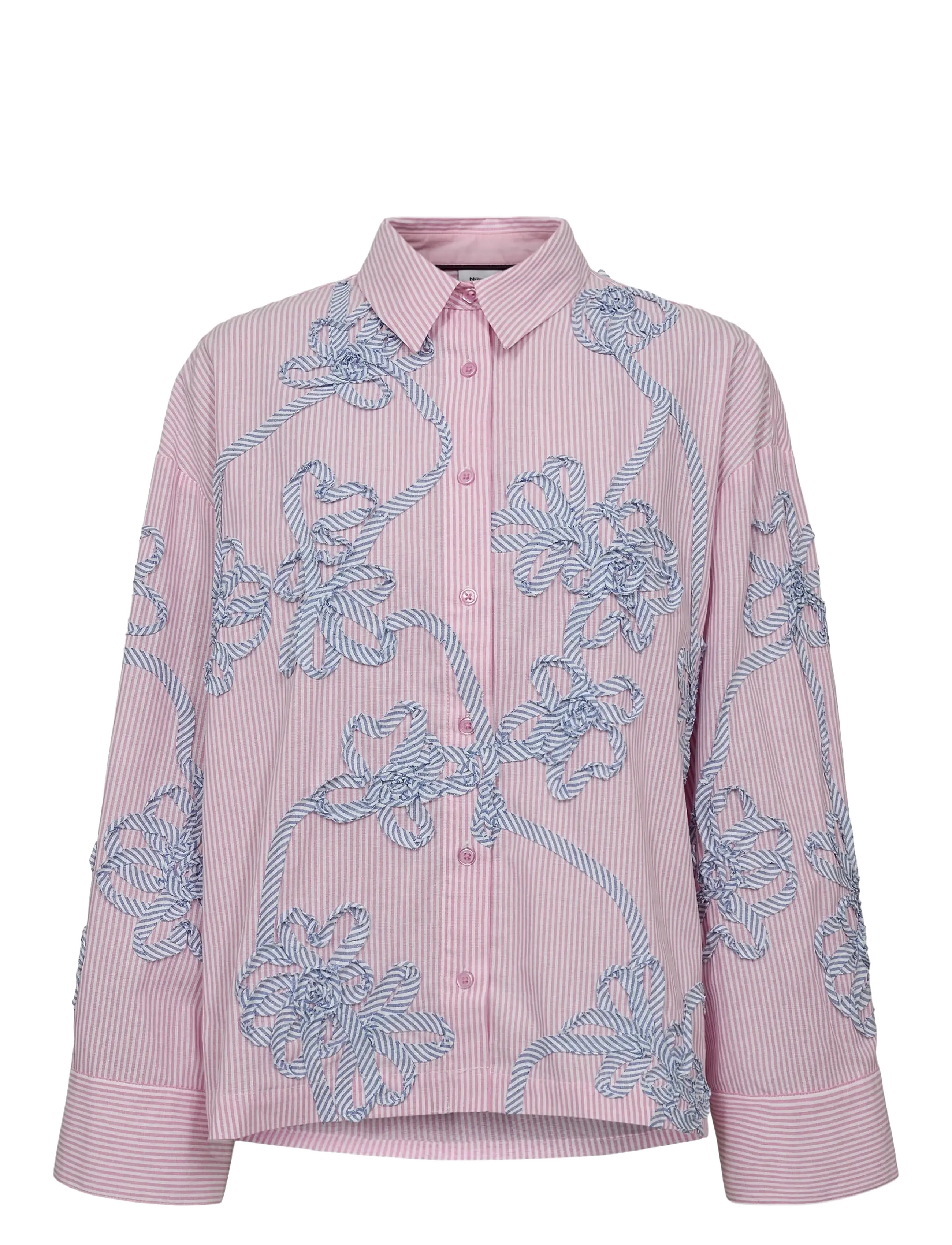 NÜMPH Nuemelia Oversize Shirt Pink - 34 - Damen