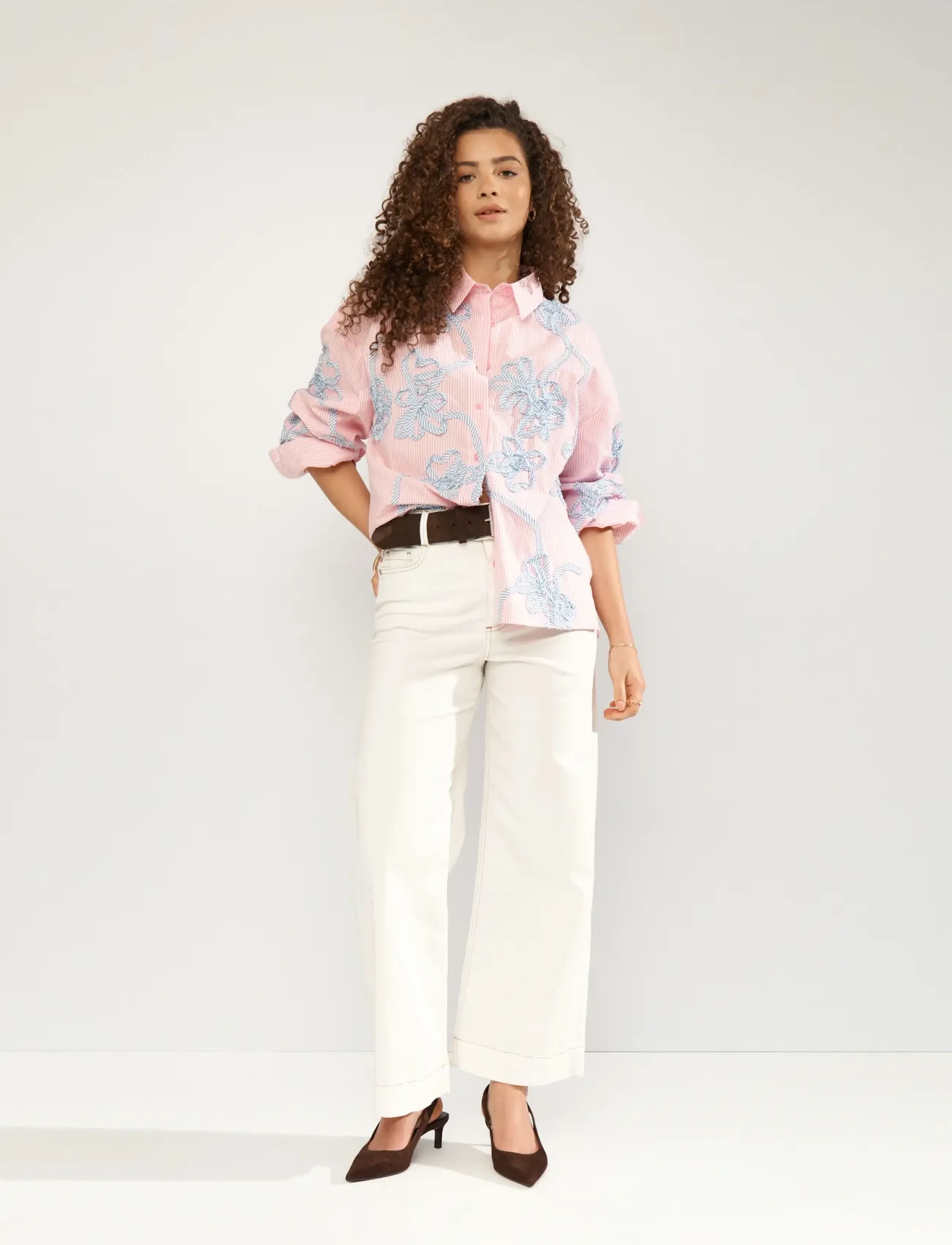 Nümph NUEMELIA OVERSIZE SHIRT - Shirts - PRISM PINK / pink/rose