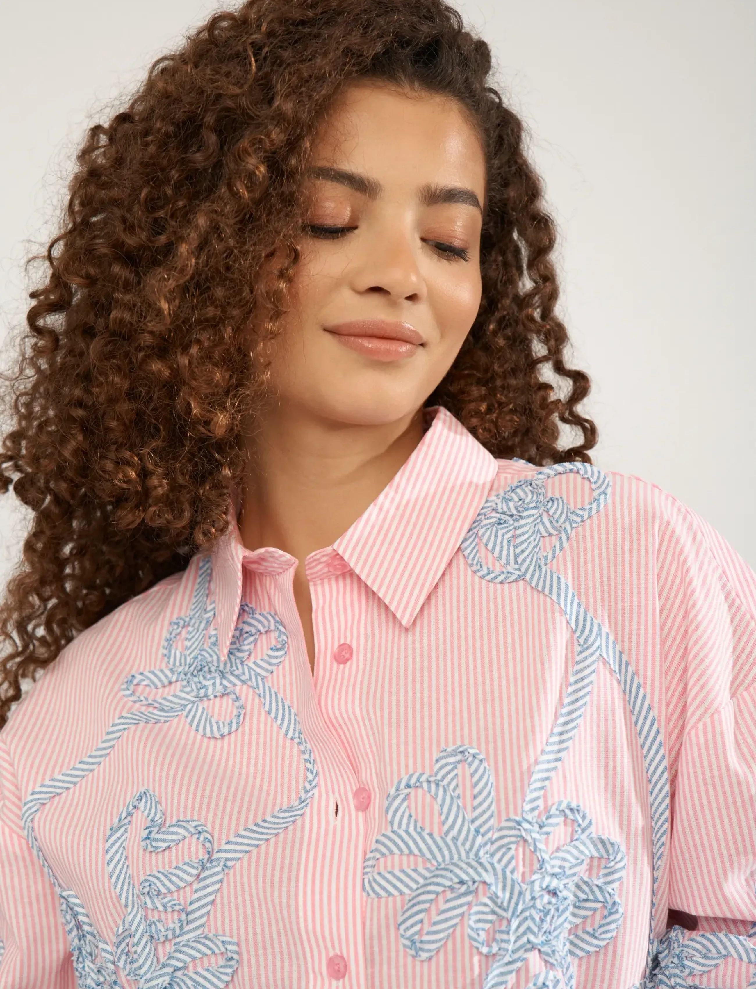 Nümph - NUEMELIA OVERSIZE SHIRT - langærmede skjorter - prism pink - 4