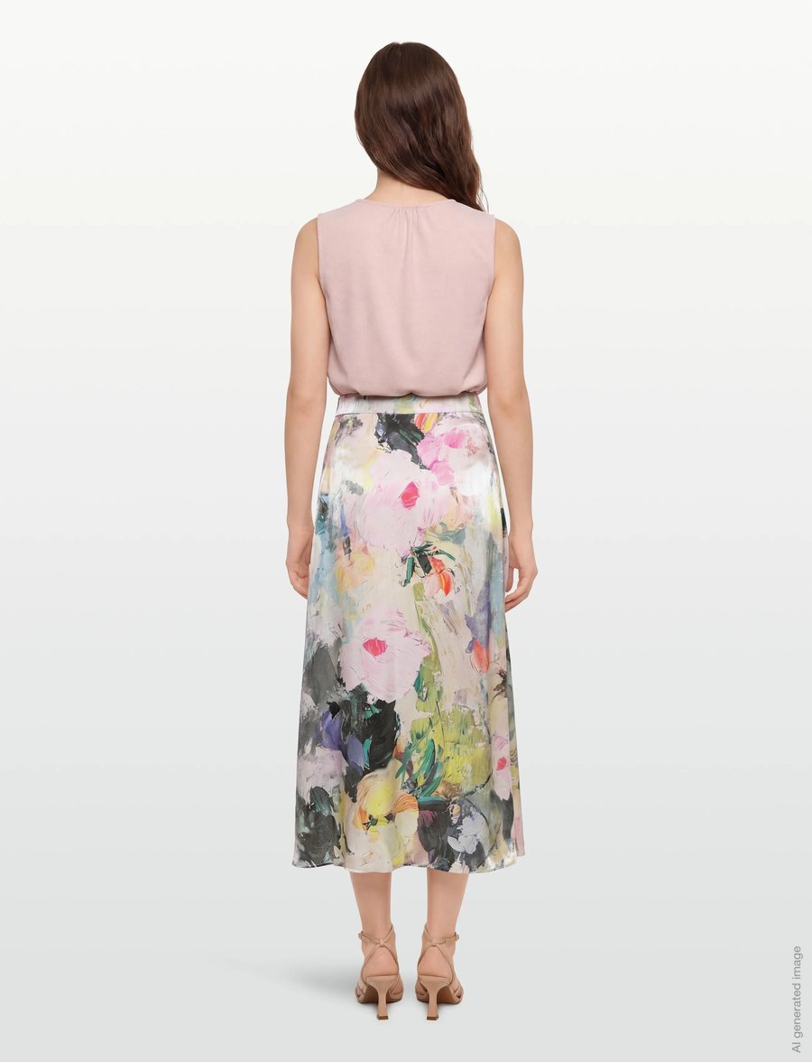 Nümph - NUALMAT SKIRT - midi kjolar - forest green - 5
