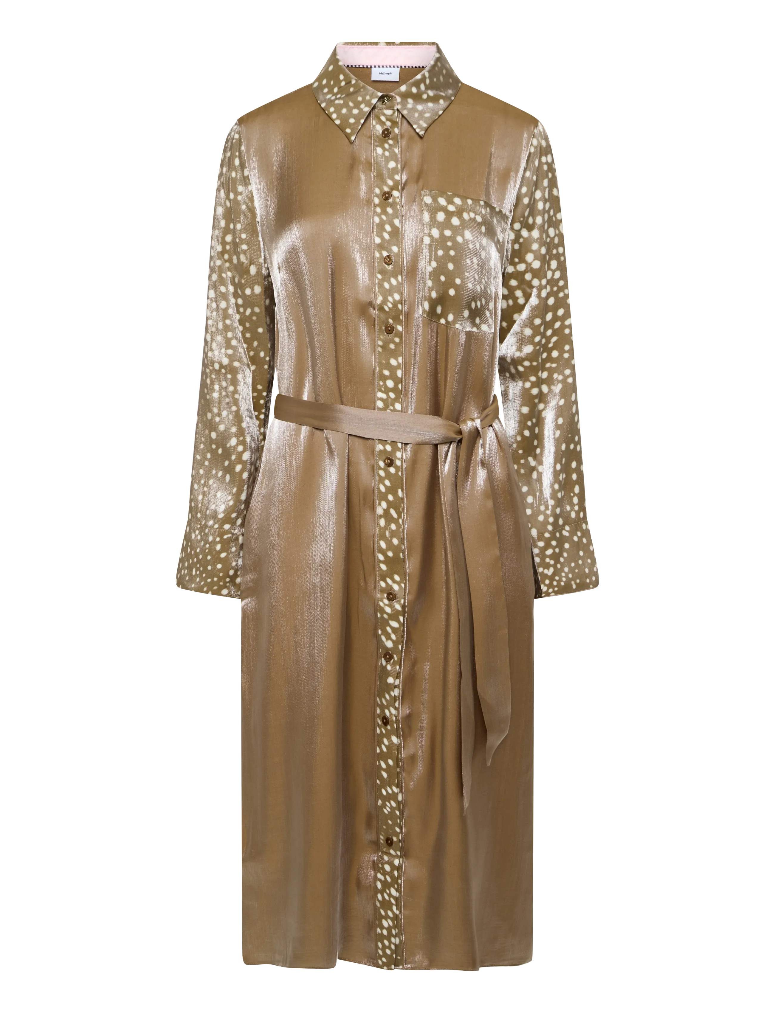 Nümph NUDEER DRESS - Särkkleidid - DACHSHUND / brown