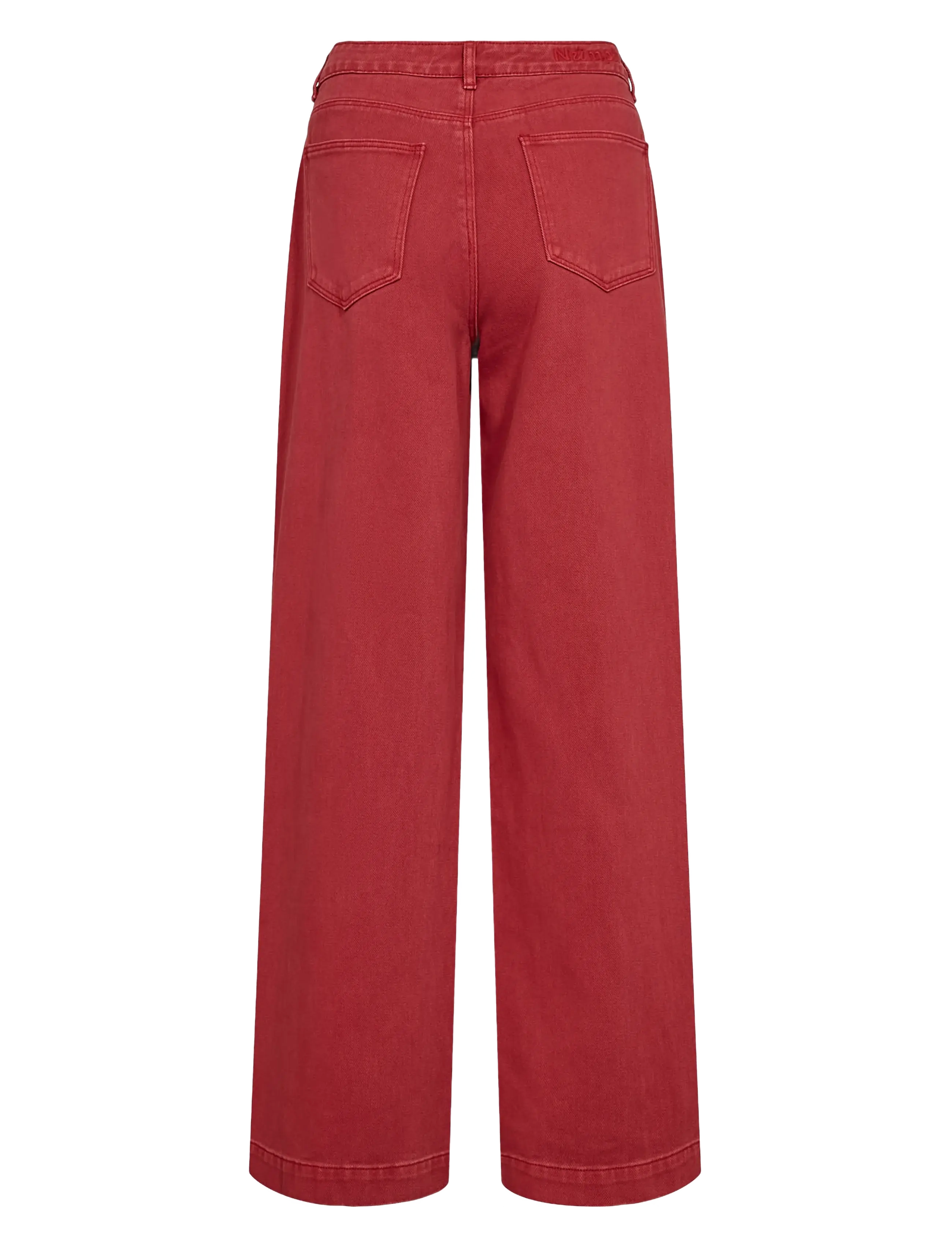Nümph - NUHAMILTON HR WIDE JEANS - washed mulberry red denim - 1