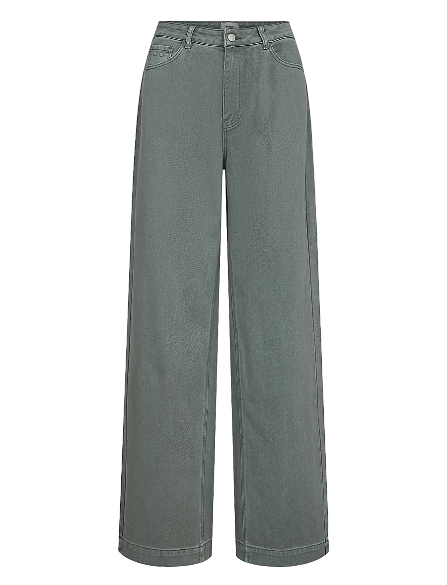 Nümph - NUHAMILTON HR WIDE JEANS - vida jeans - washed sea green denim - 0