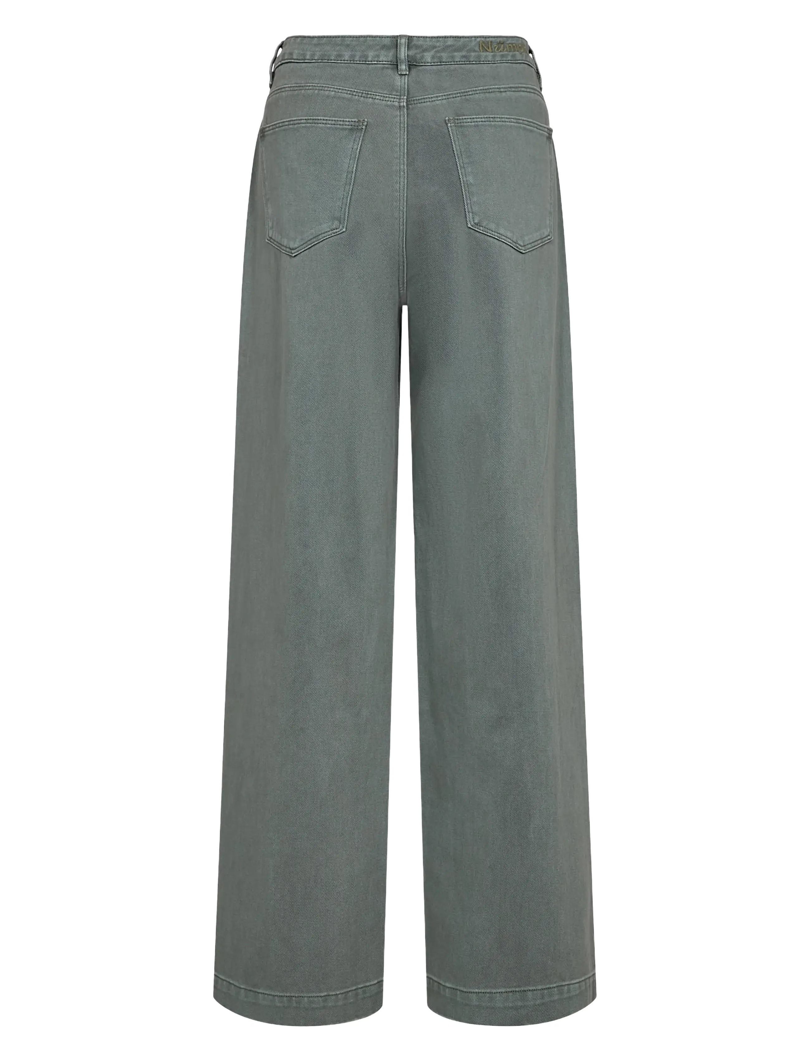 Nümph - NUHAMILTON HR WIDE JEANS - washed sea green denim - 1