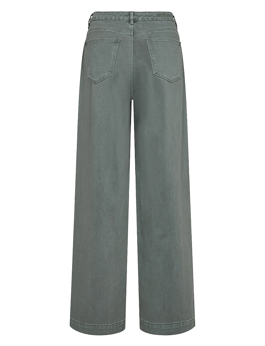 Nümph - NUHAMILTON HR WIDE JEANS - vida jeans - washed sea green denim - 1