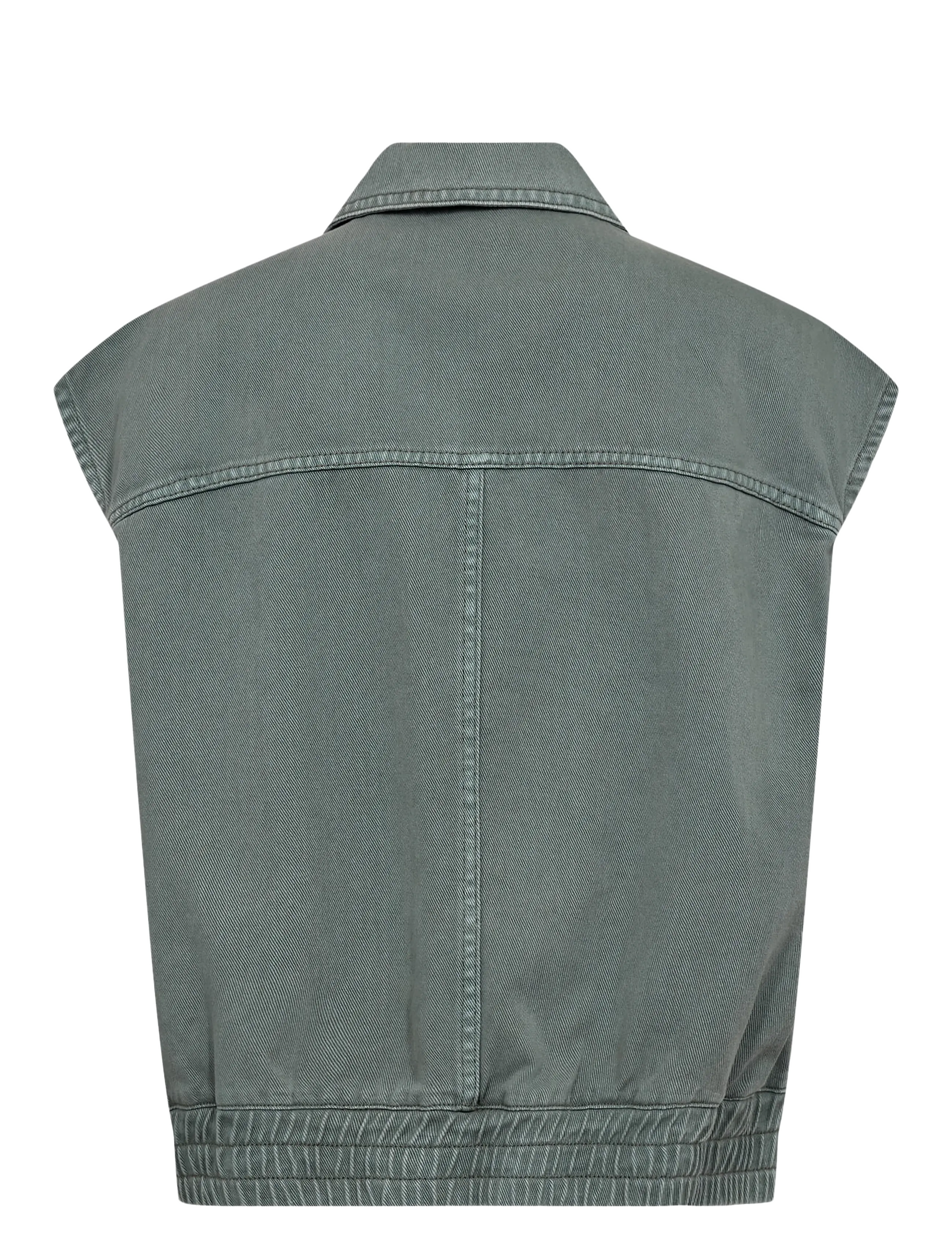 Nümph - NUHAMILTON VEST - washed sea green denim - 1