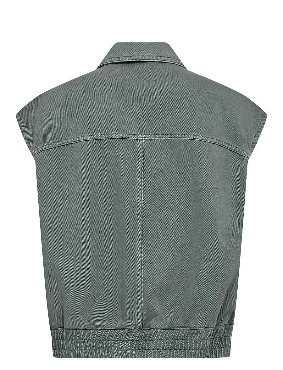 Nümph - NUHAMILTON VEST - washed sea green denim - 1