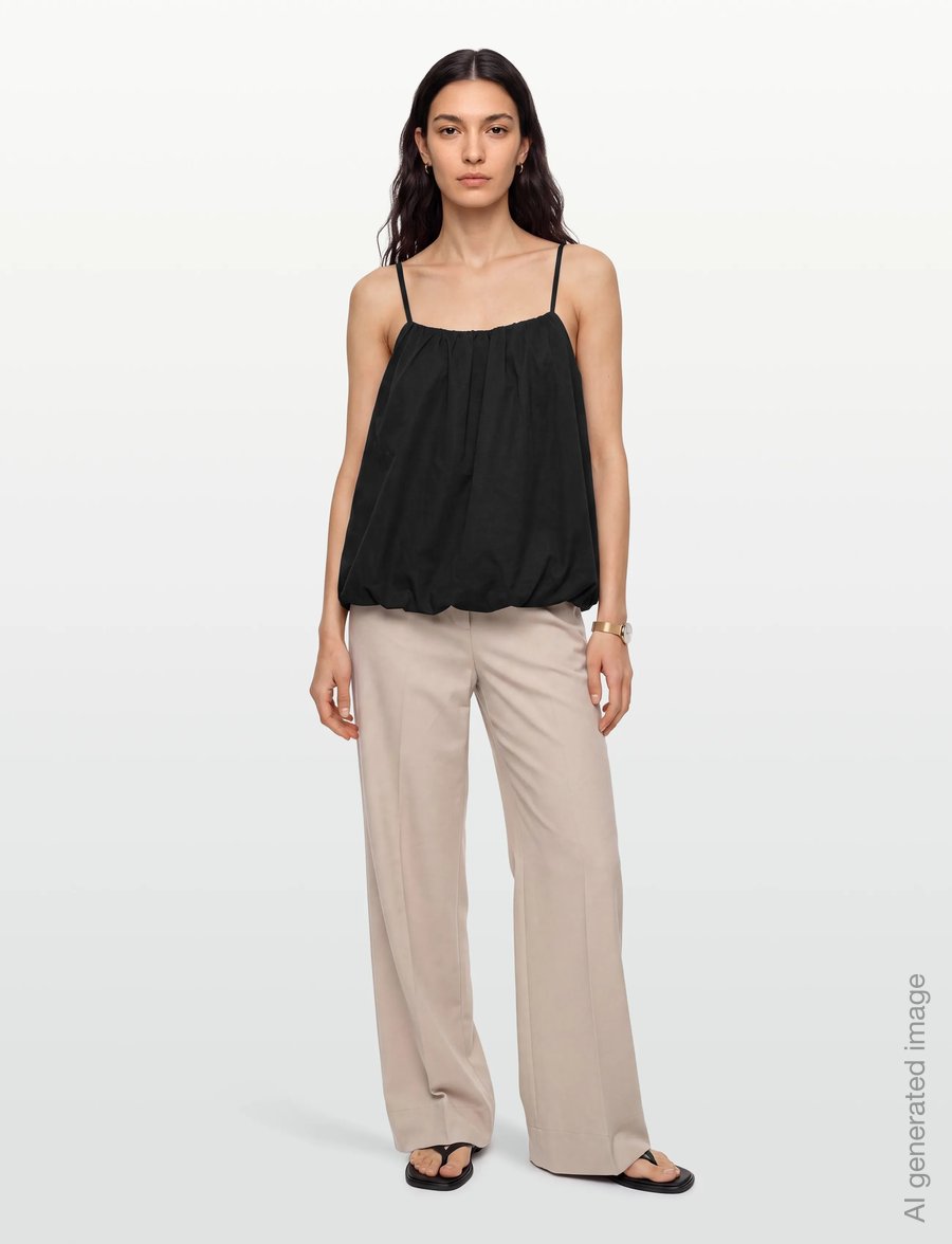 Nümph - NUTANA TOP - blouses zonder mouwen - caviar - 0