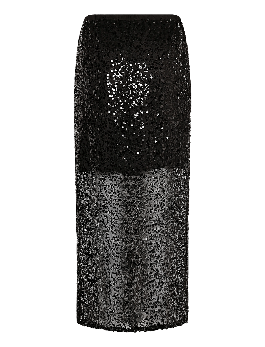 Nümph - NUKASIA SKIRT - paillet nederdele - caviar - 1