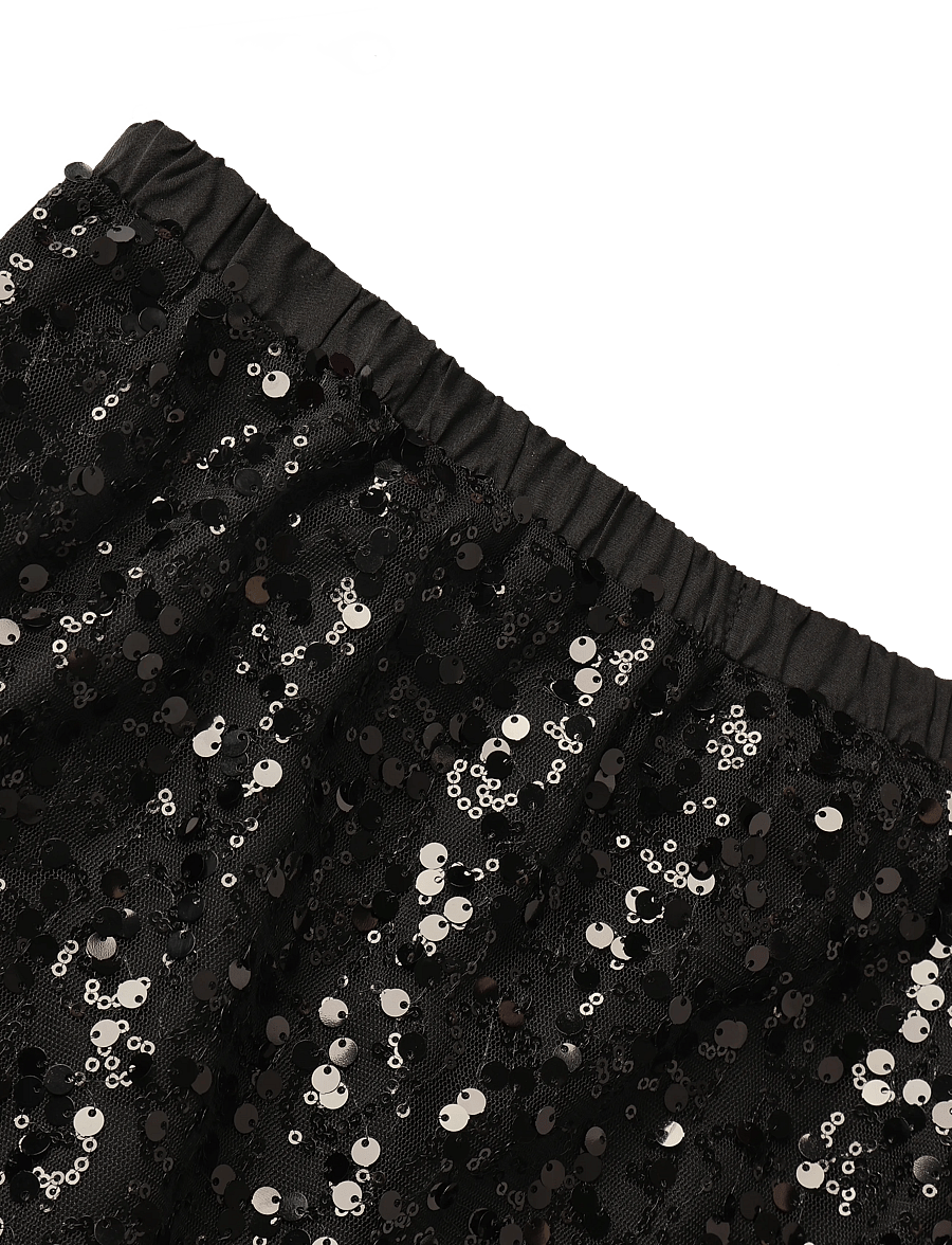 Nümph - NUKASIA SKIRT - paillet nederdele - caviar - 2