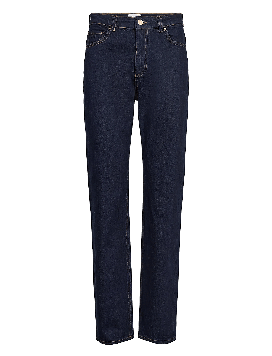 Nümph - NUOSLO HR STRAIGHT JEANS - S3012 - straight jeans - dark blue denim - 0