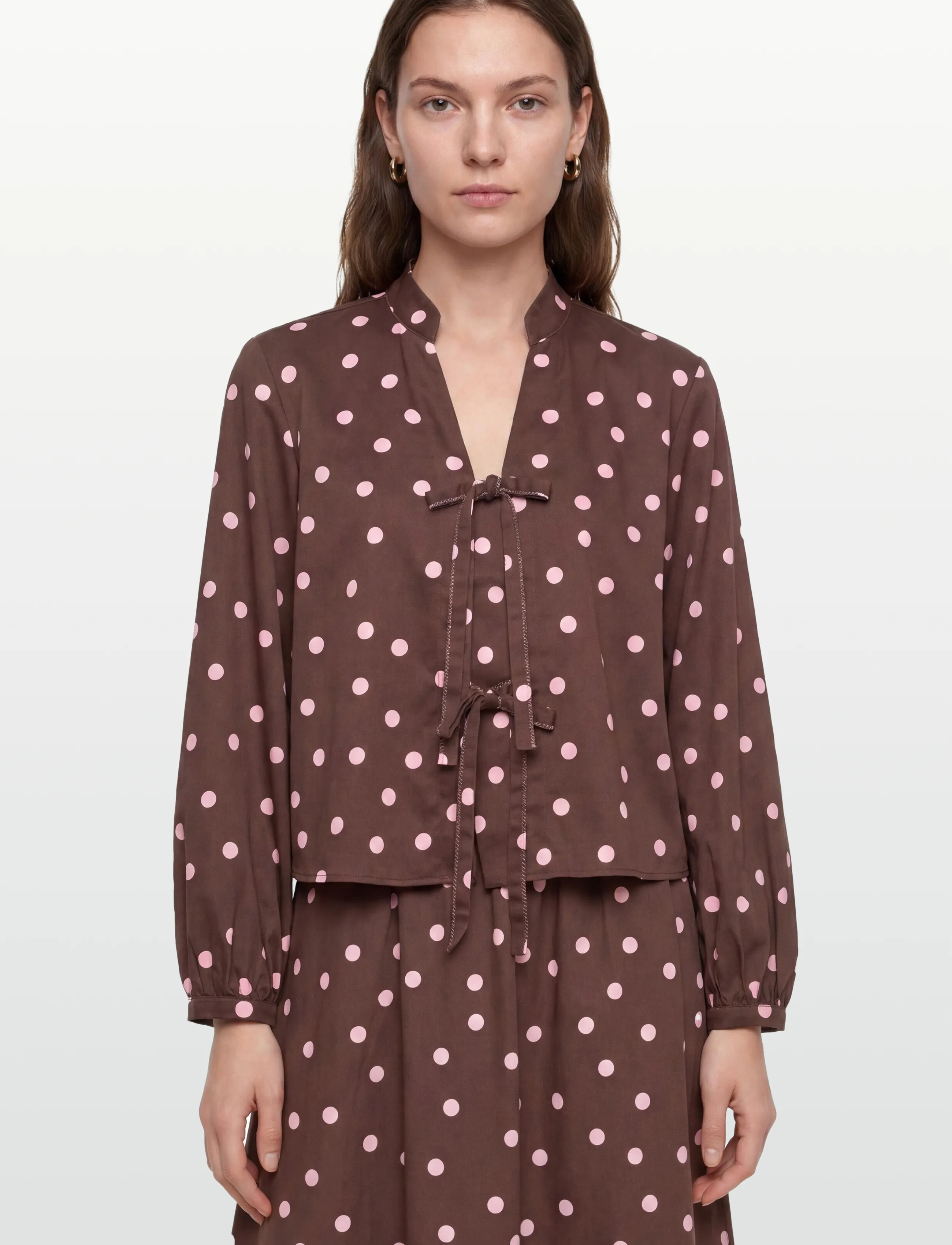 Nümph - NUSINE TIE SHIRT - langärmlige hemden - shopping bag - 3