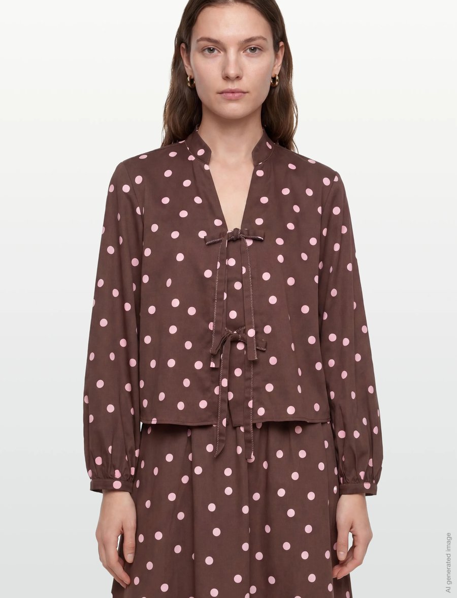 Nümph - NUSINE TIE SHIRT - langärmlige hemden - shopping bag - 3
