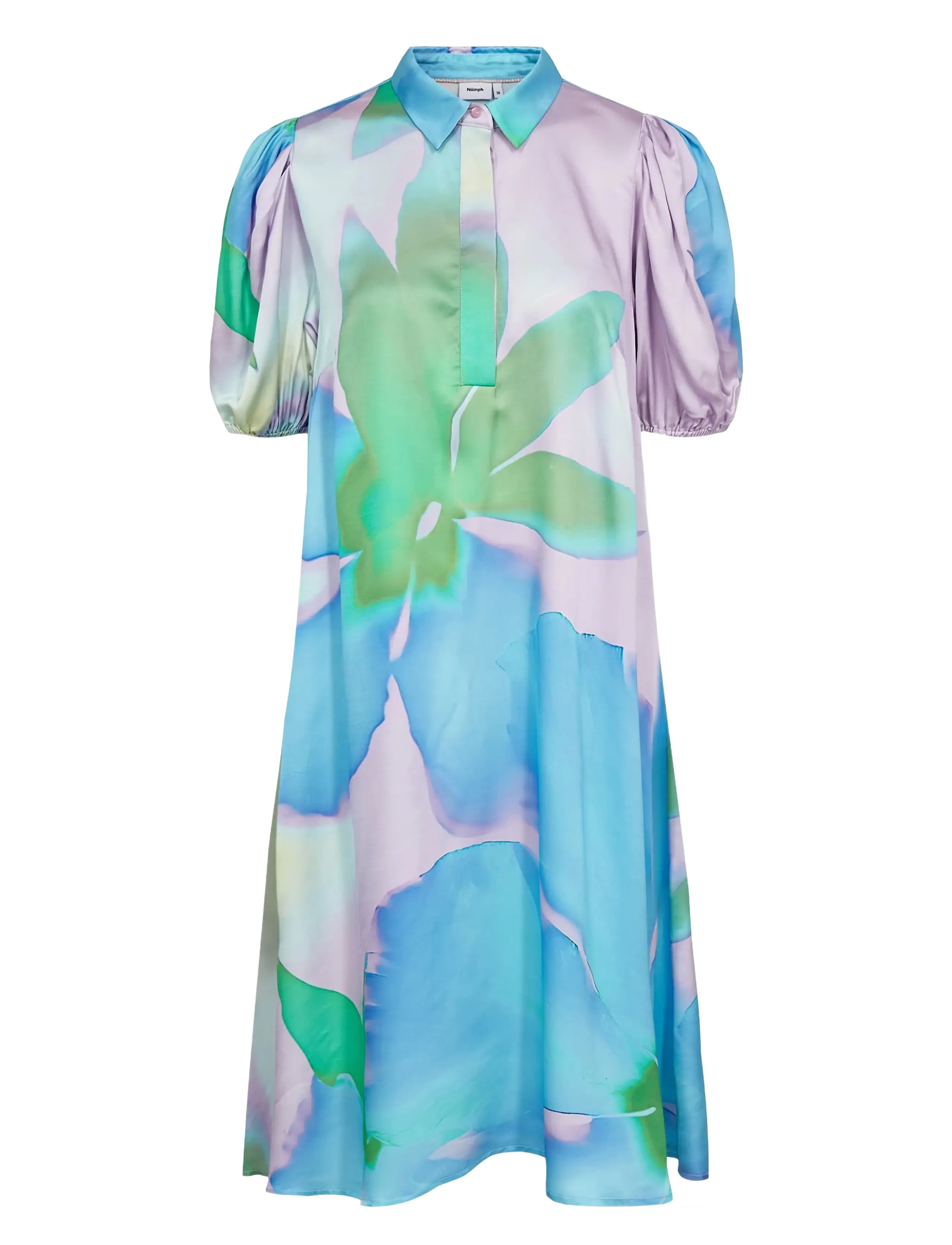 NÜMPH Nusunlee Kurz Kleid Blau - 36 - Damen
