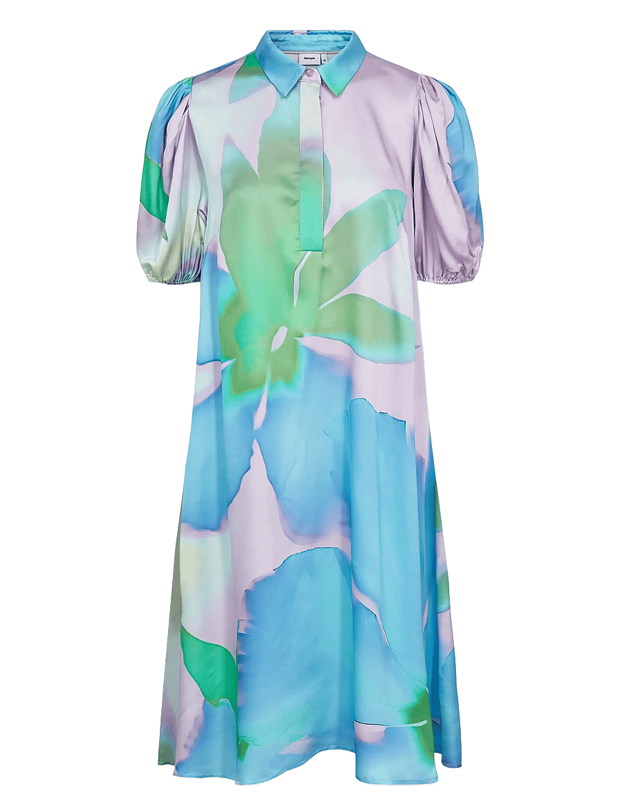Nümph - NUSUNLEE SHORT DRESS - suvekleidid - orchid bloom - 1