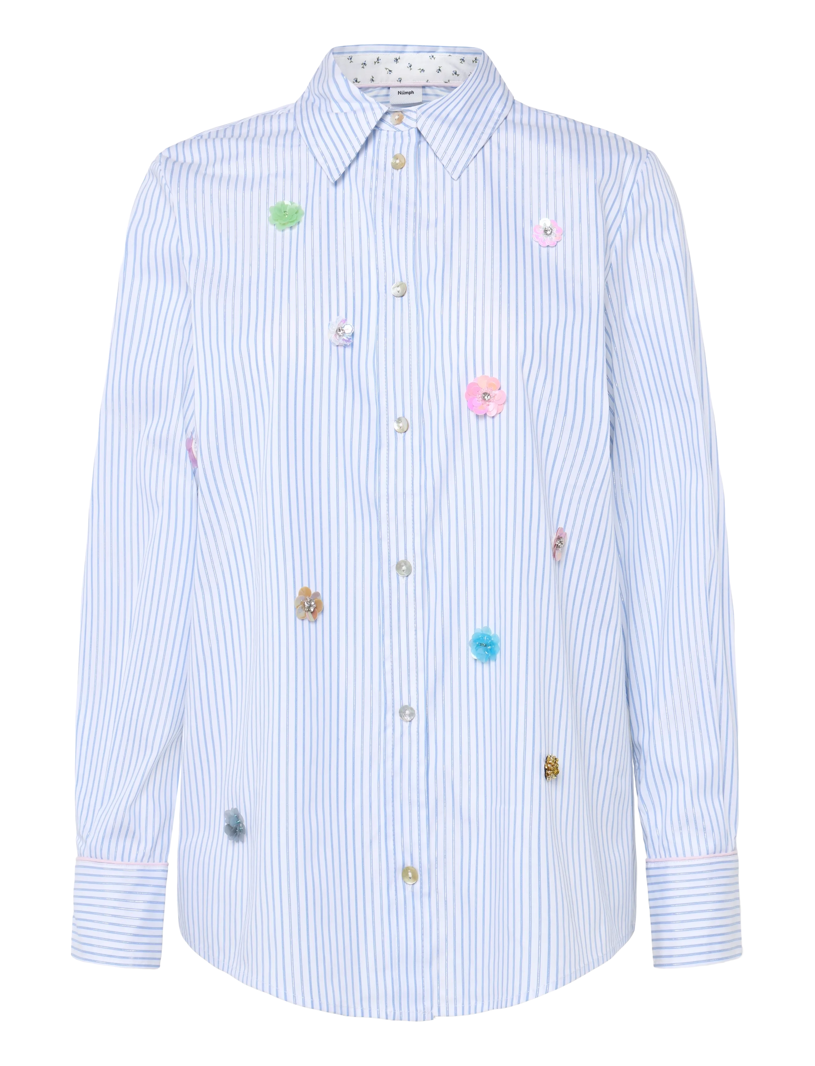 Nümph NULILI SEQUINS SHIRT - Shirts - FLOATY BLUE / blue